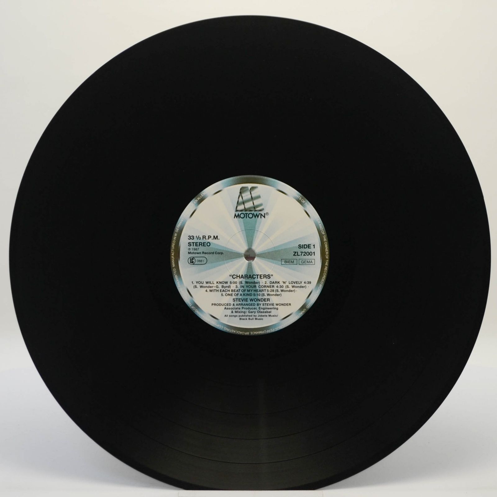 Stevie Wonder — Characters, 1987