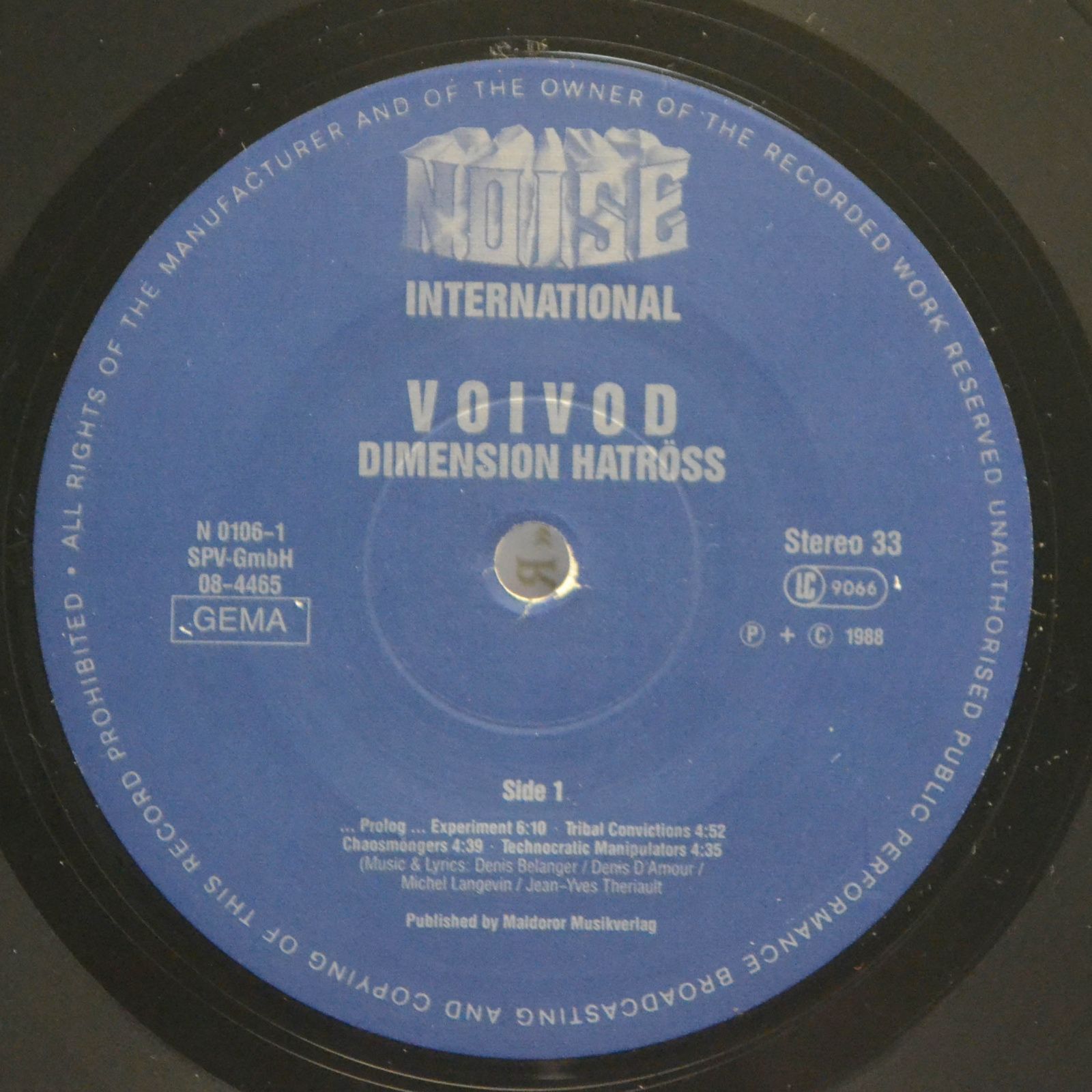 Voivod — Dimension Hatröss, 1988