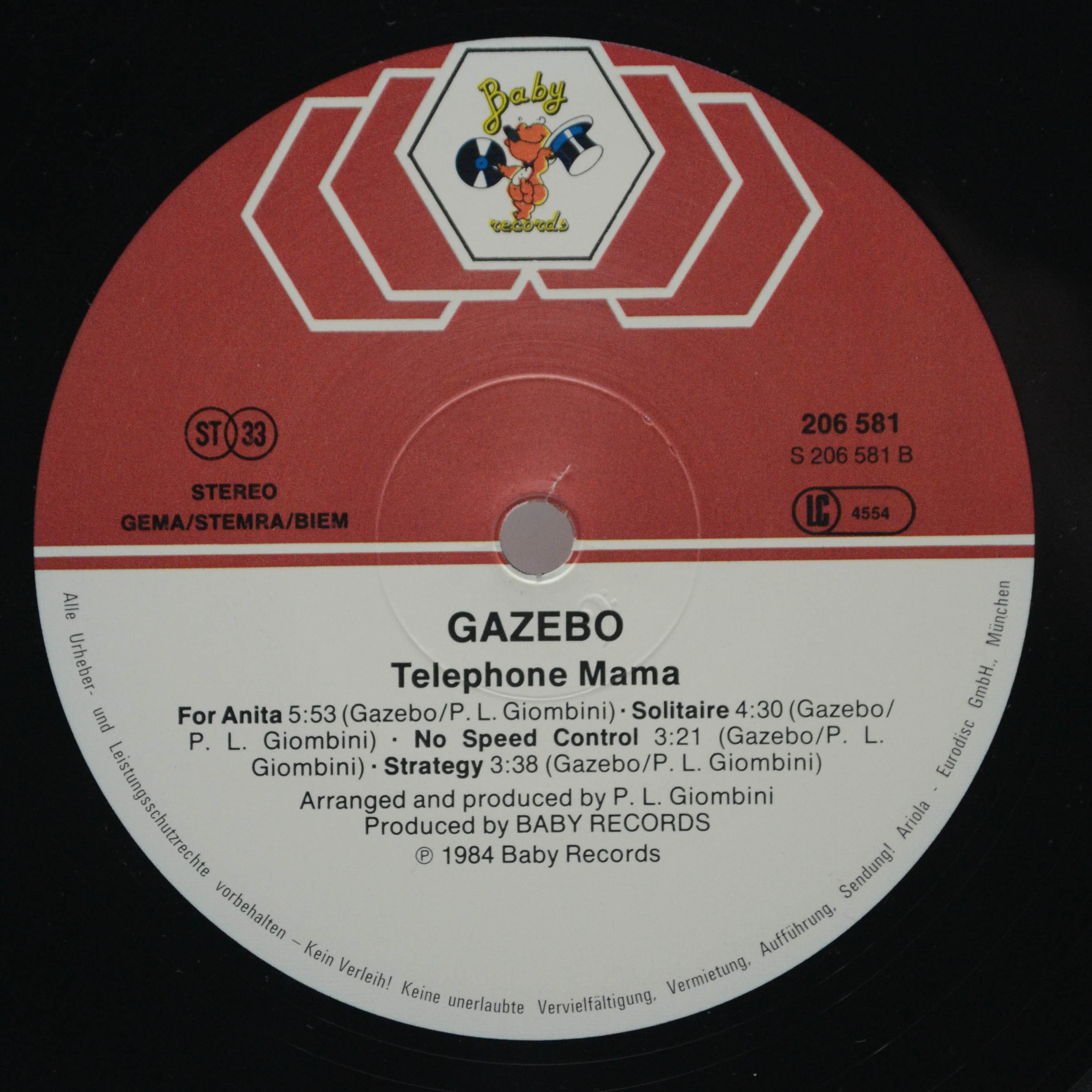 Gazebo — Telephone Mama, 1984