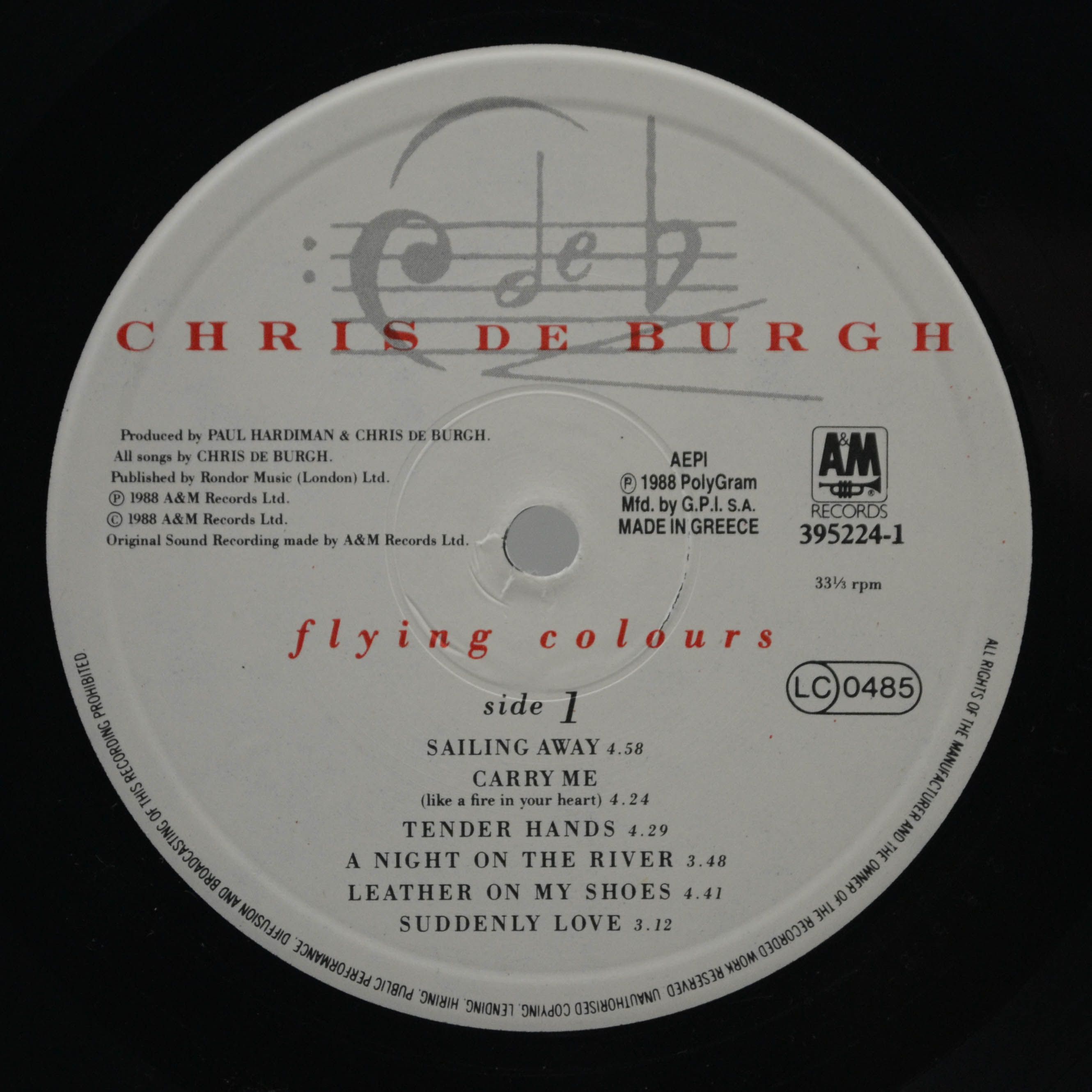 Chris de Burgh — Flying Colours, 1988