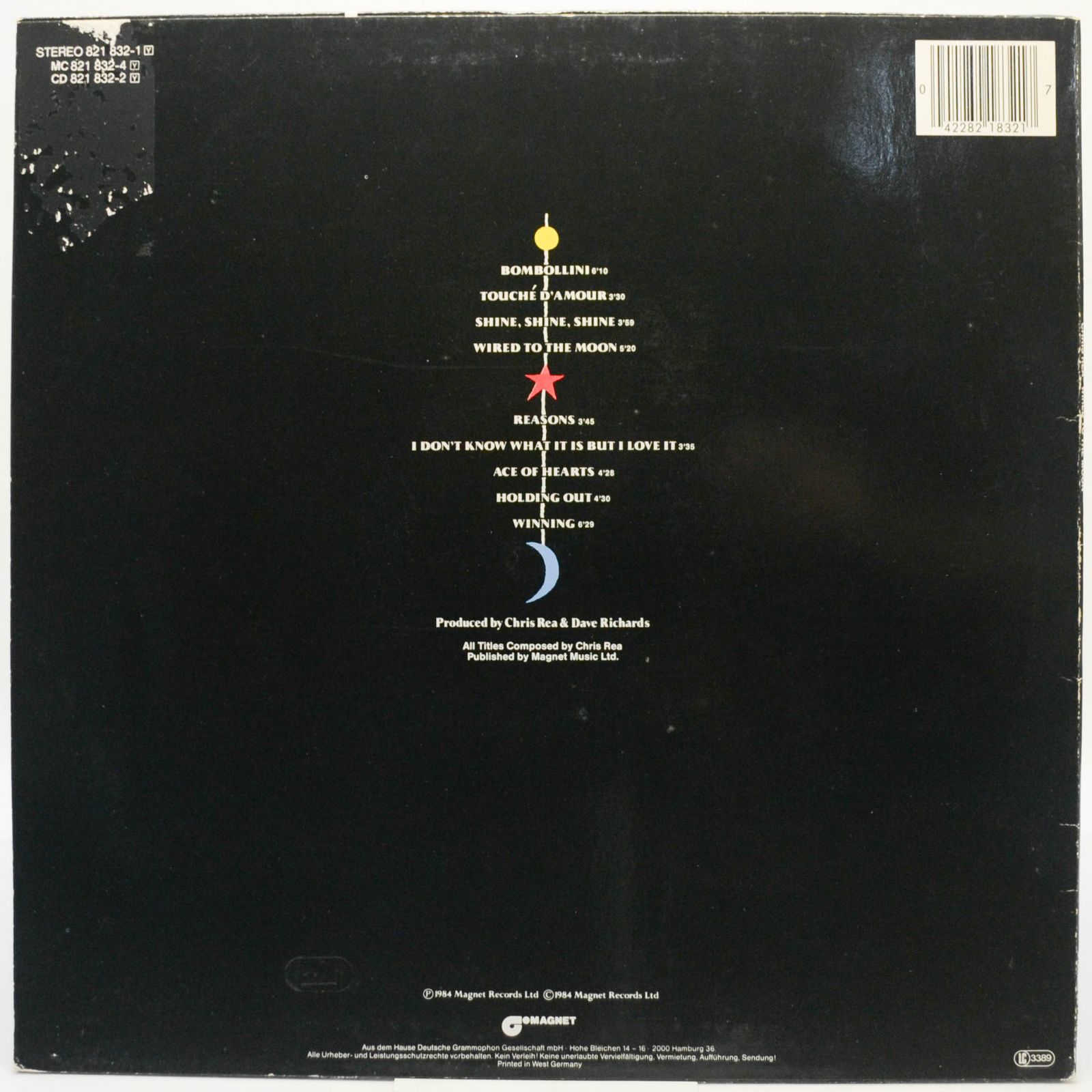 Chris Rea — Wired To The Moon, 1984