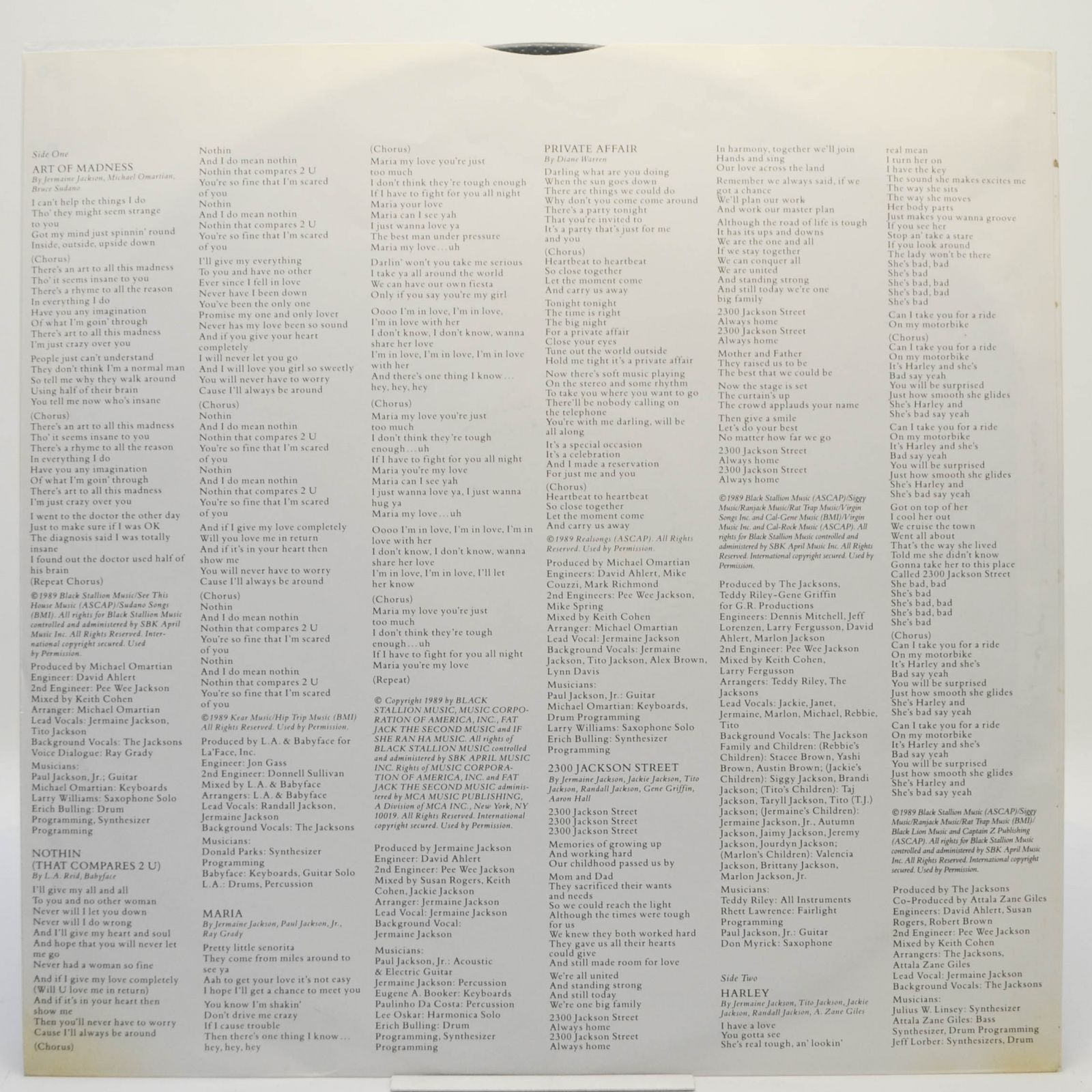 Jacksons — 2300 Jackson Street, 1989