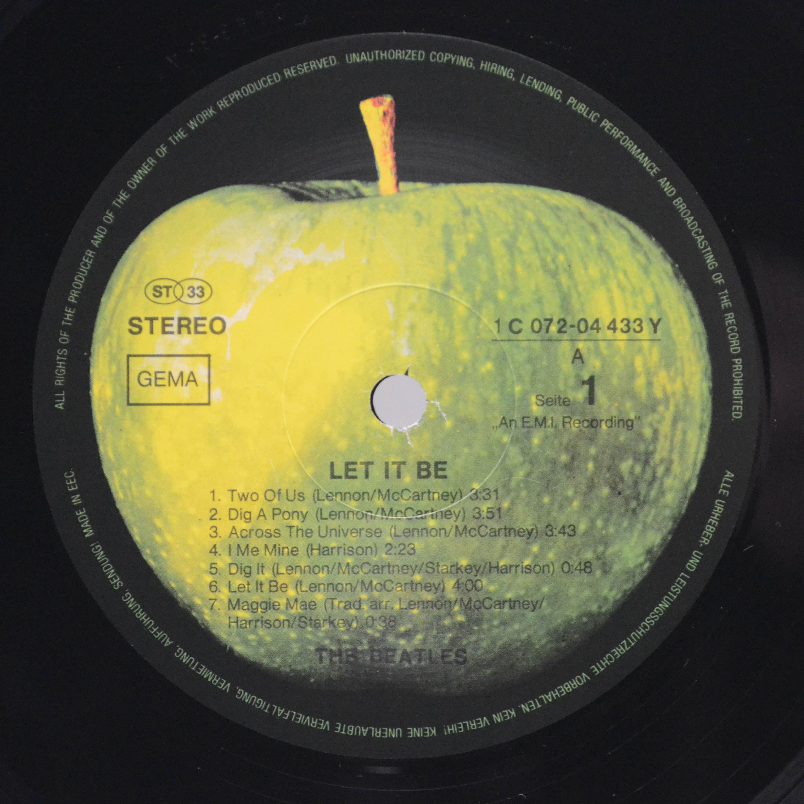 Beatles — Let It Be, 1970