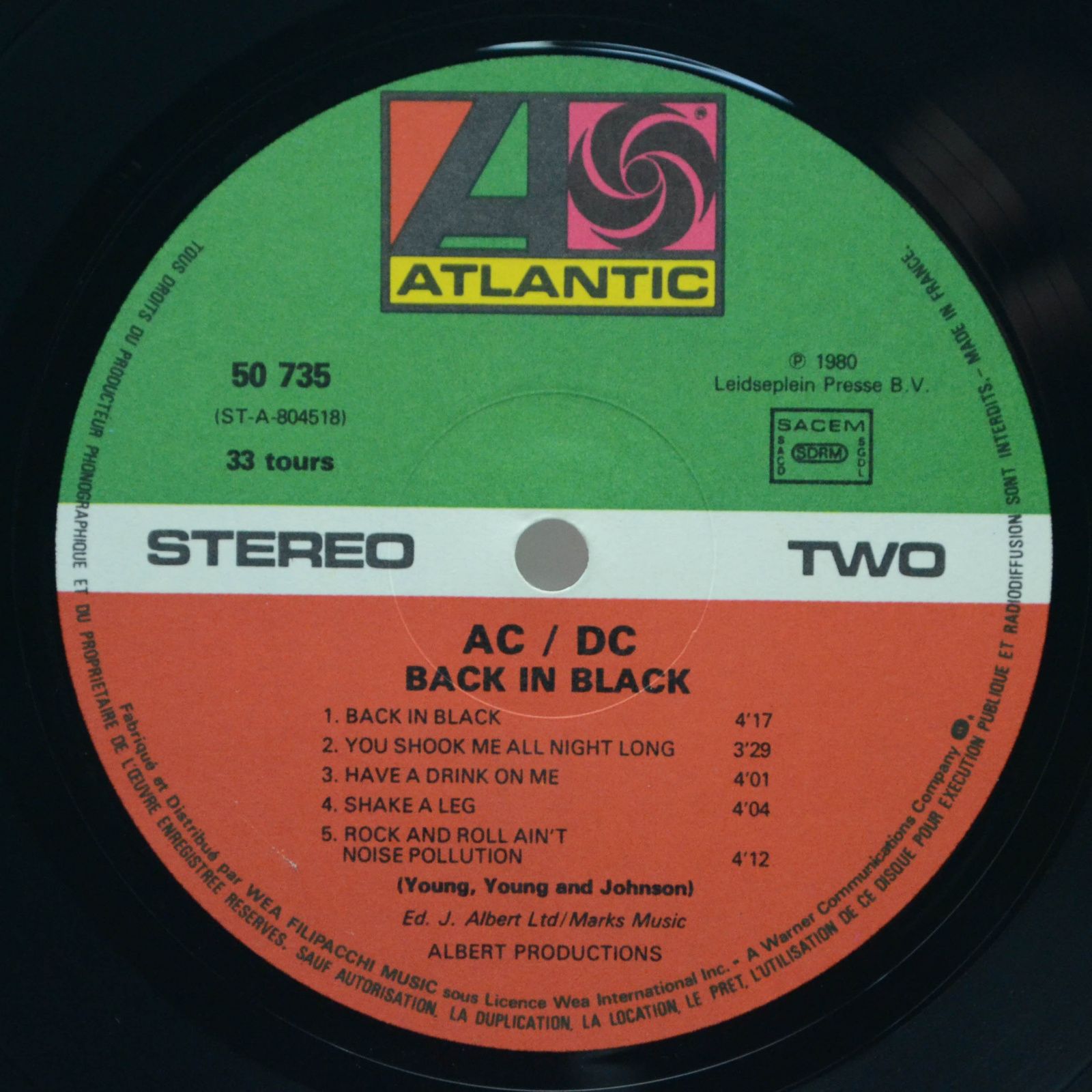 AC/DC — Back In Black, 1980