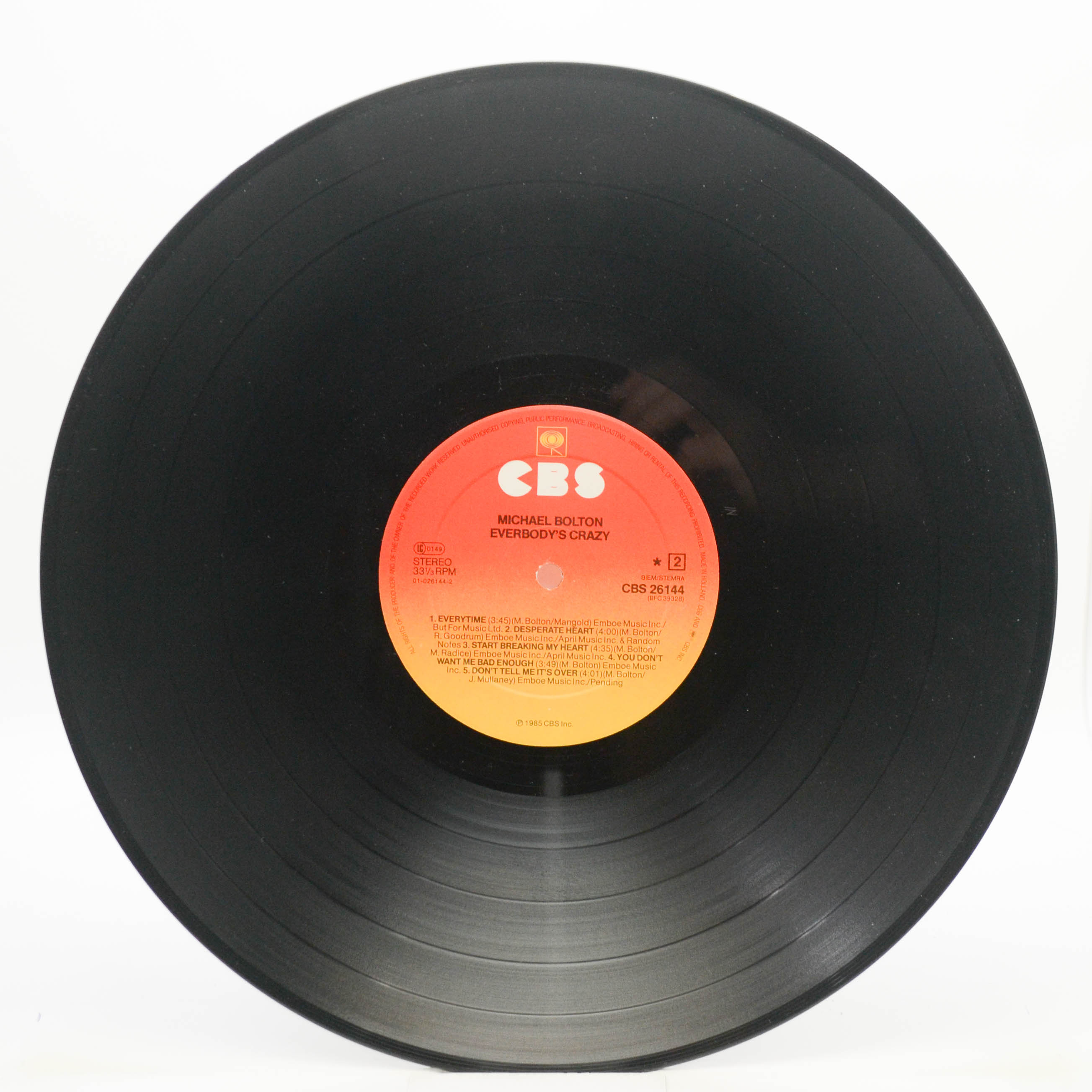 Michael Bolton — Everybody's Crazy, 1985