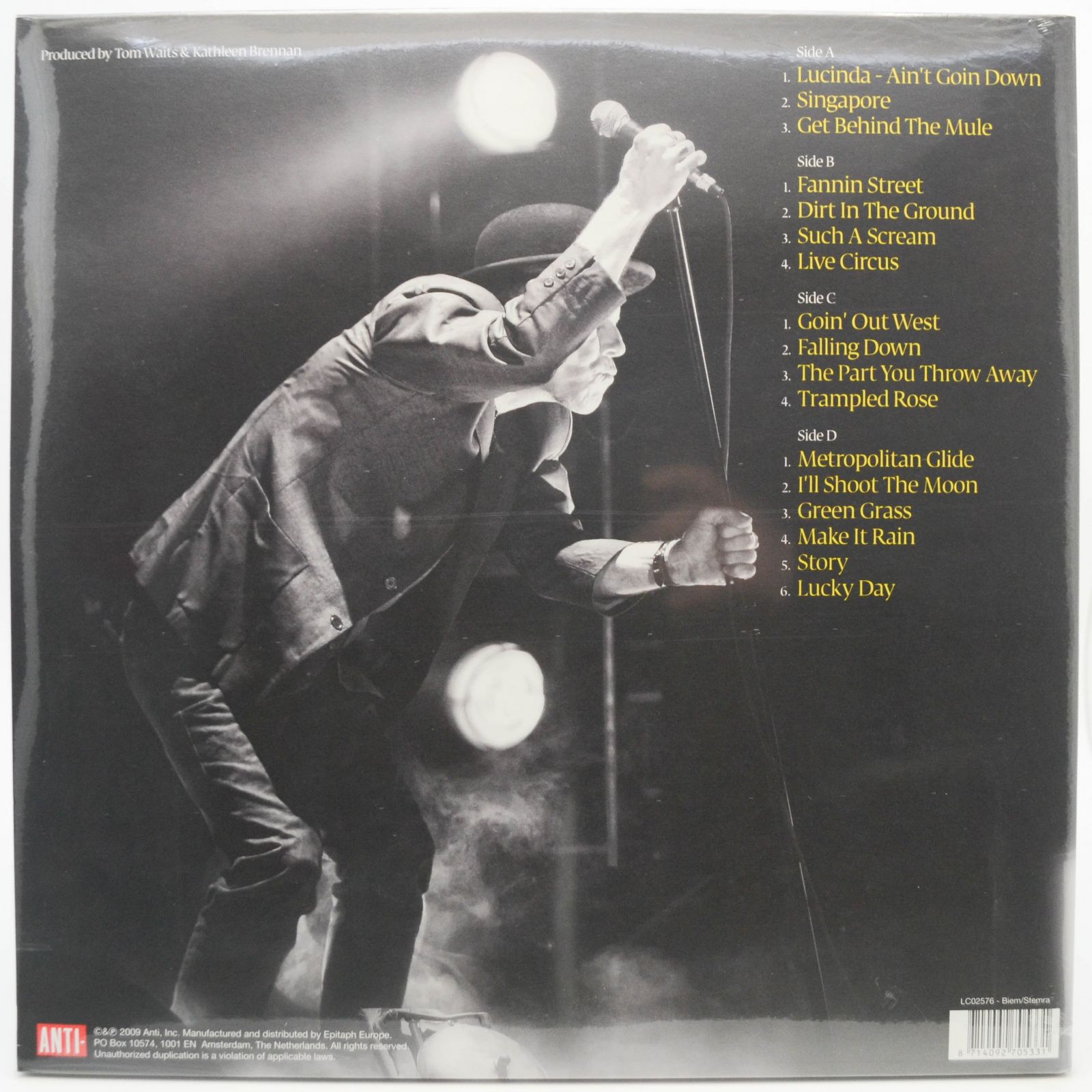 Tom Waits — Glitter And Doom Live (2LP), 2009