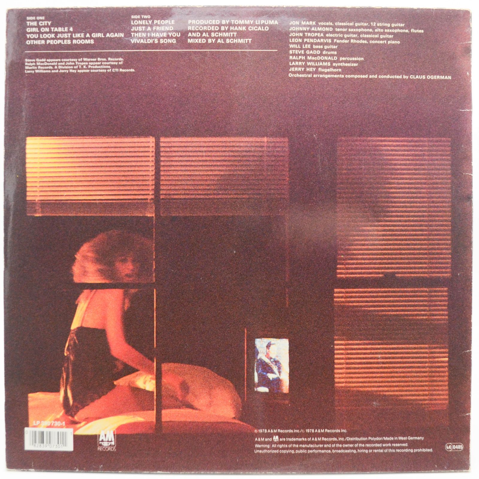 Mark Almond — Other Peoples Rooms, 1978