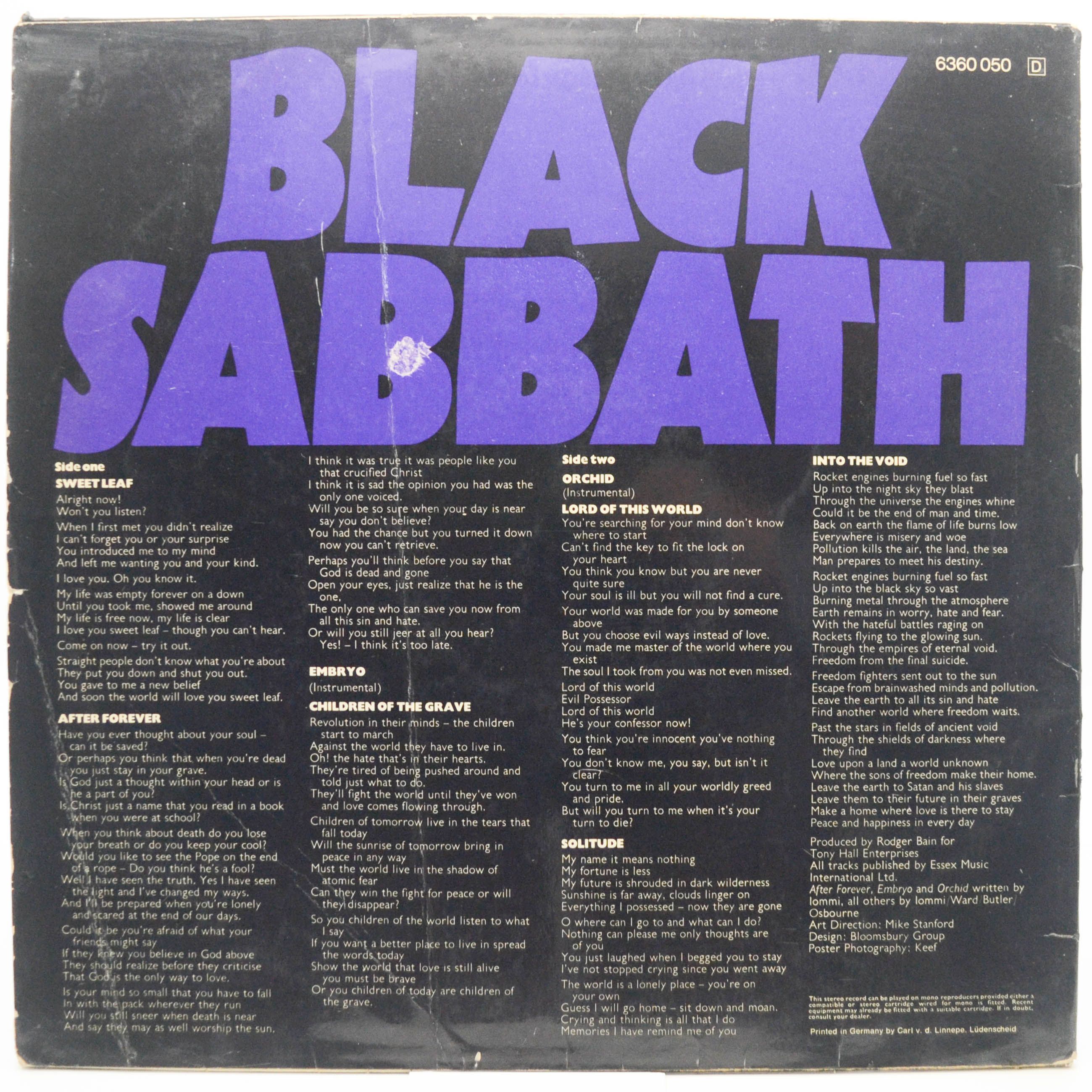 Black Sabbath — Master Of Reality (Vertigo Swirl), 1971