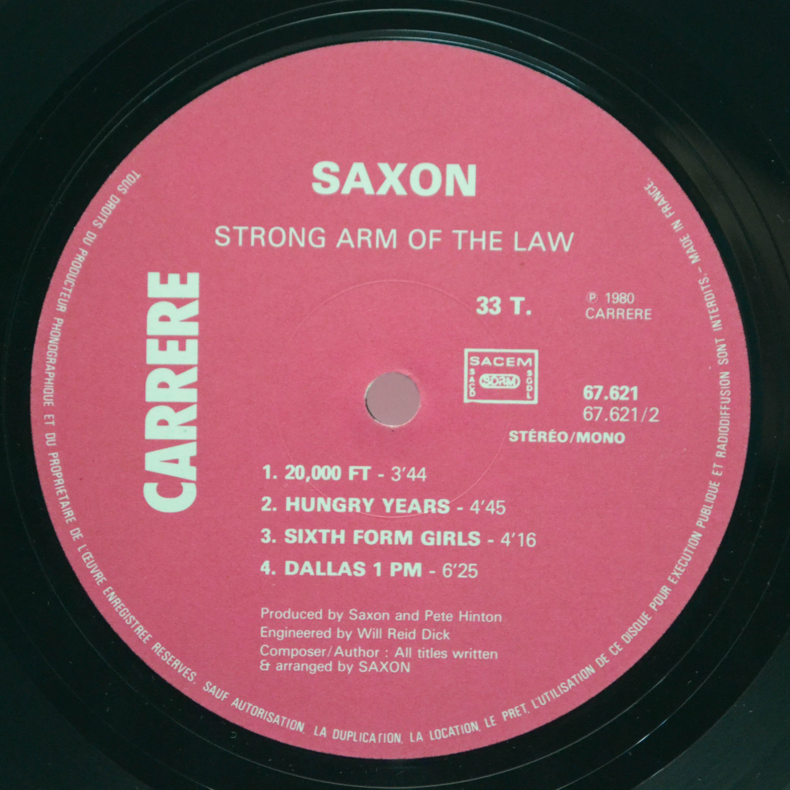 Saxon — Strong Arm Of The Law, 1980