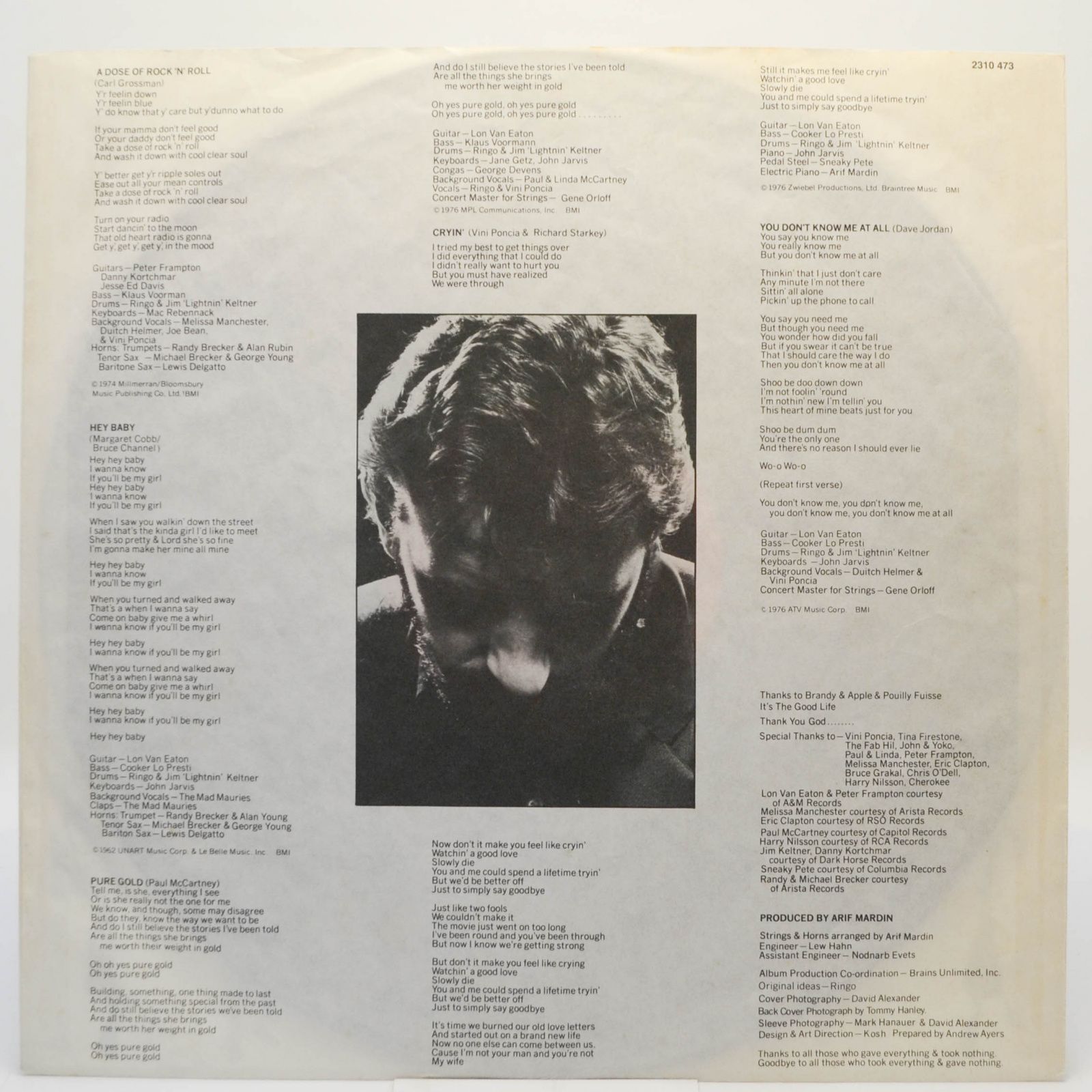 Ringo Starr — Ringo's Rotogravure, 1976