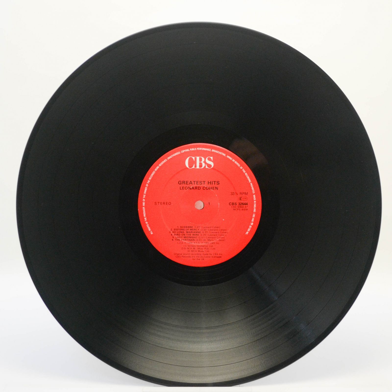 Leonard Cohen — Greatest Hits (UK), 1975