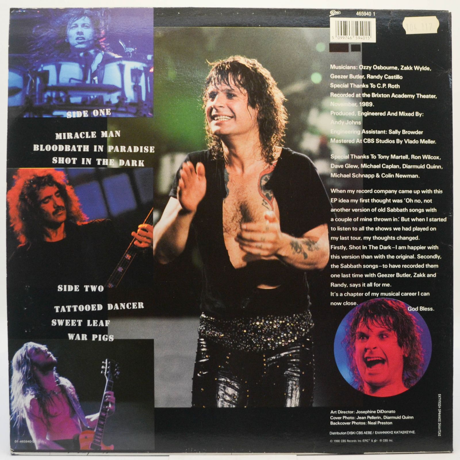 Ozzy Osbourne — Just Say Ozzy, 1990