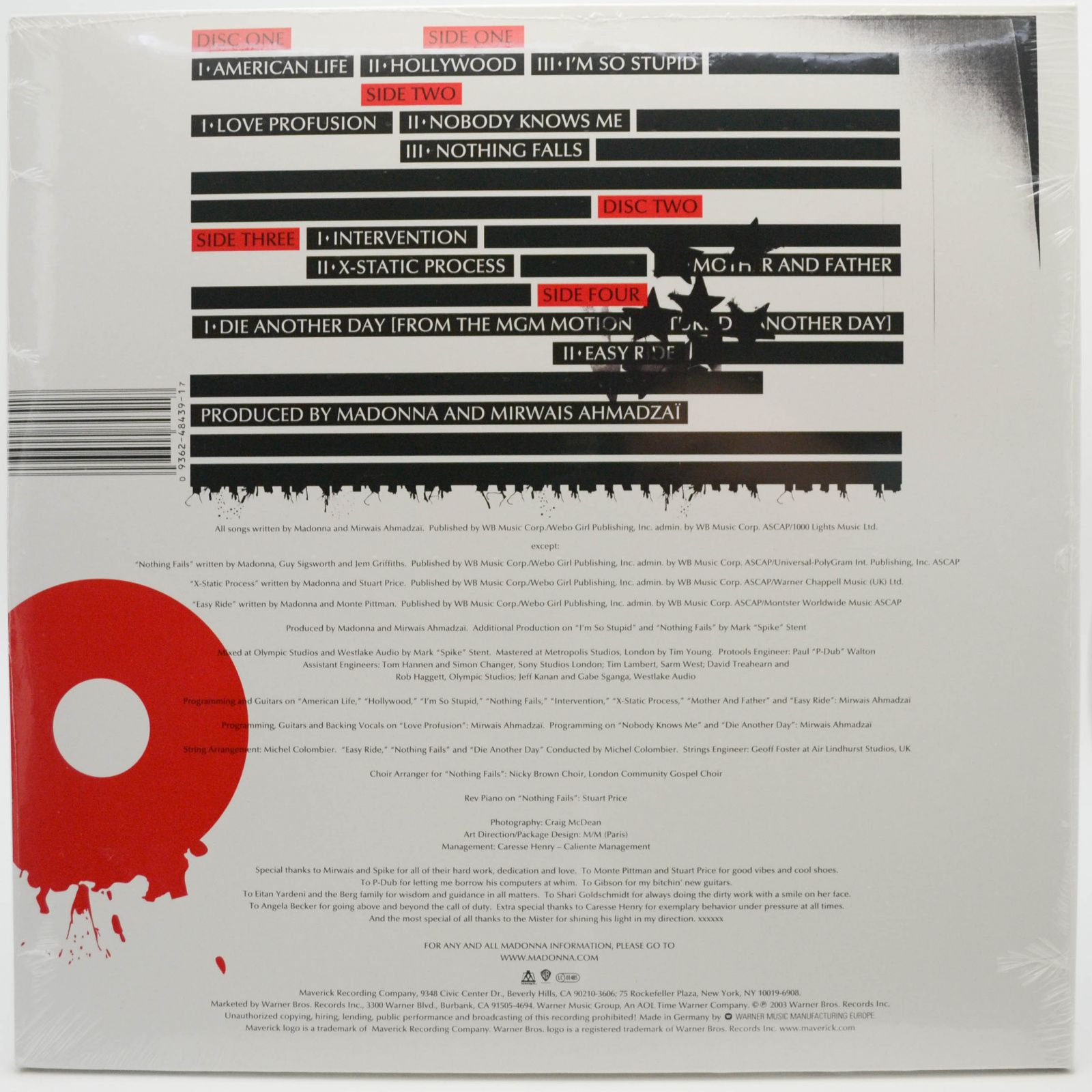 Madonna — American Life (2LP), 2003