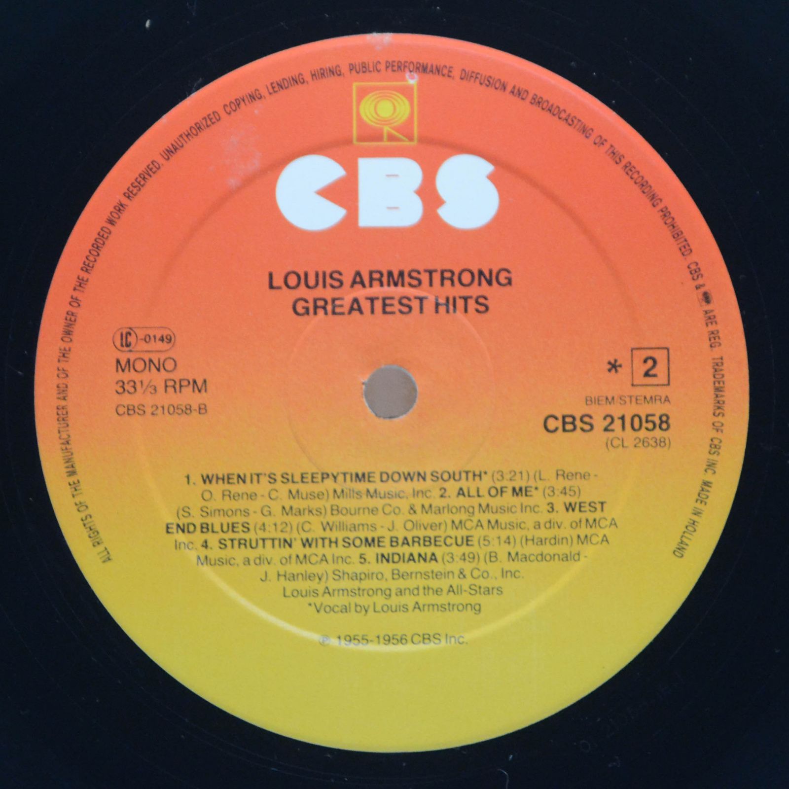 Louis Armstrong — Greatest Hits, 1967