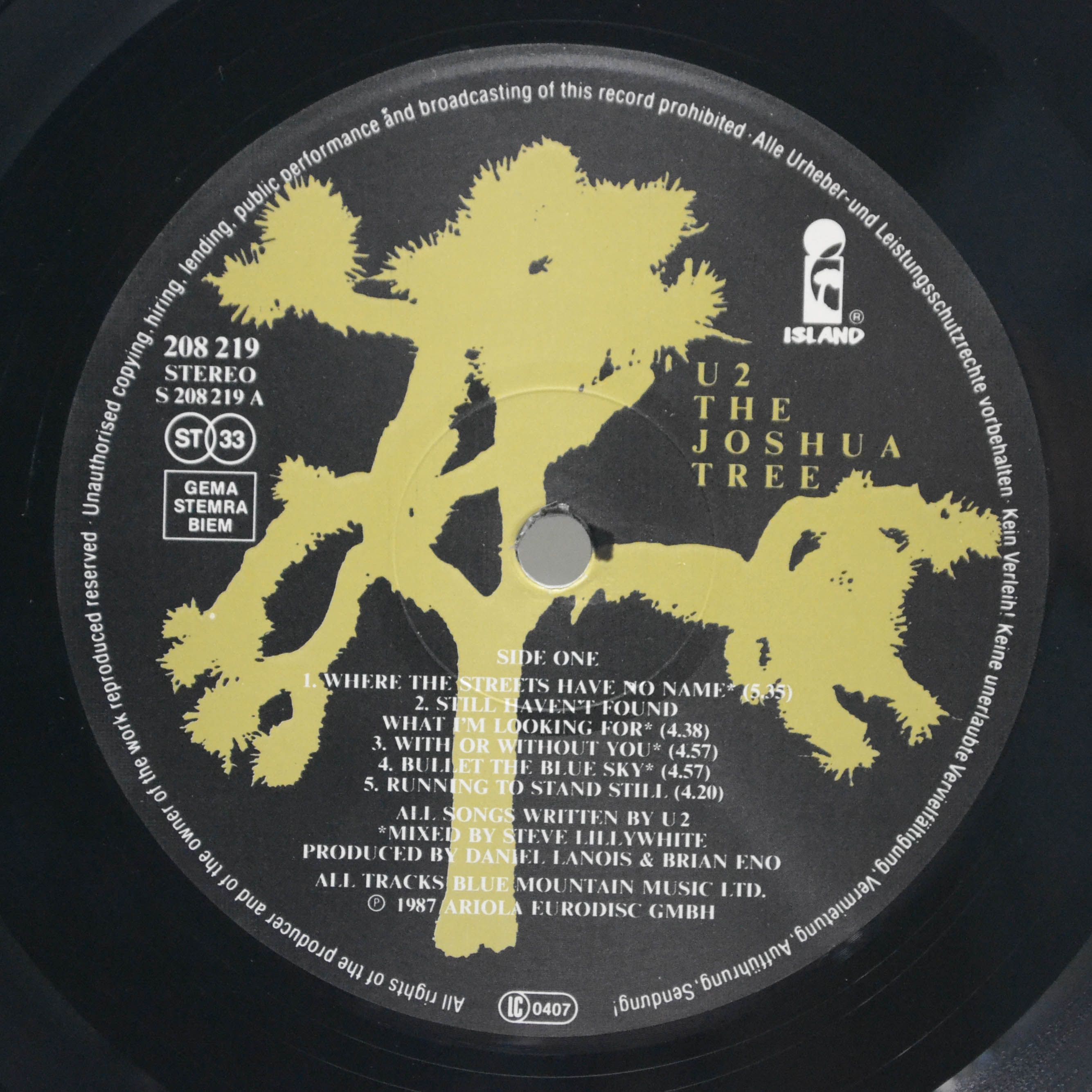 U2 — The Joshua Tree, 1989