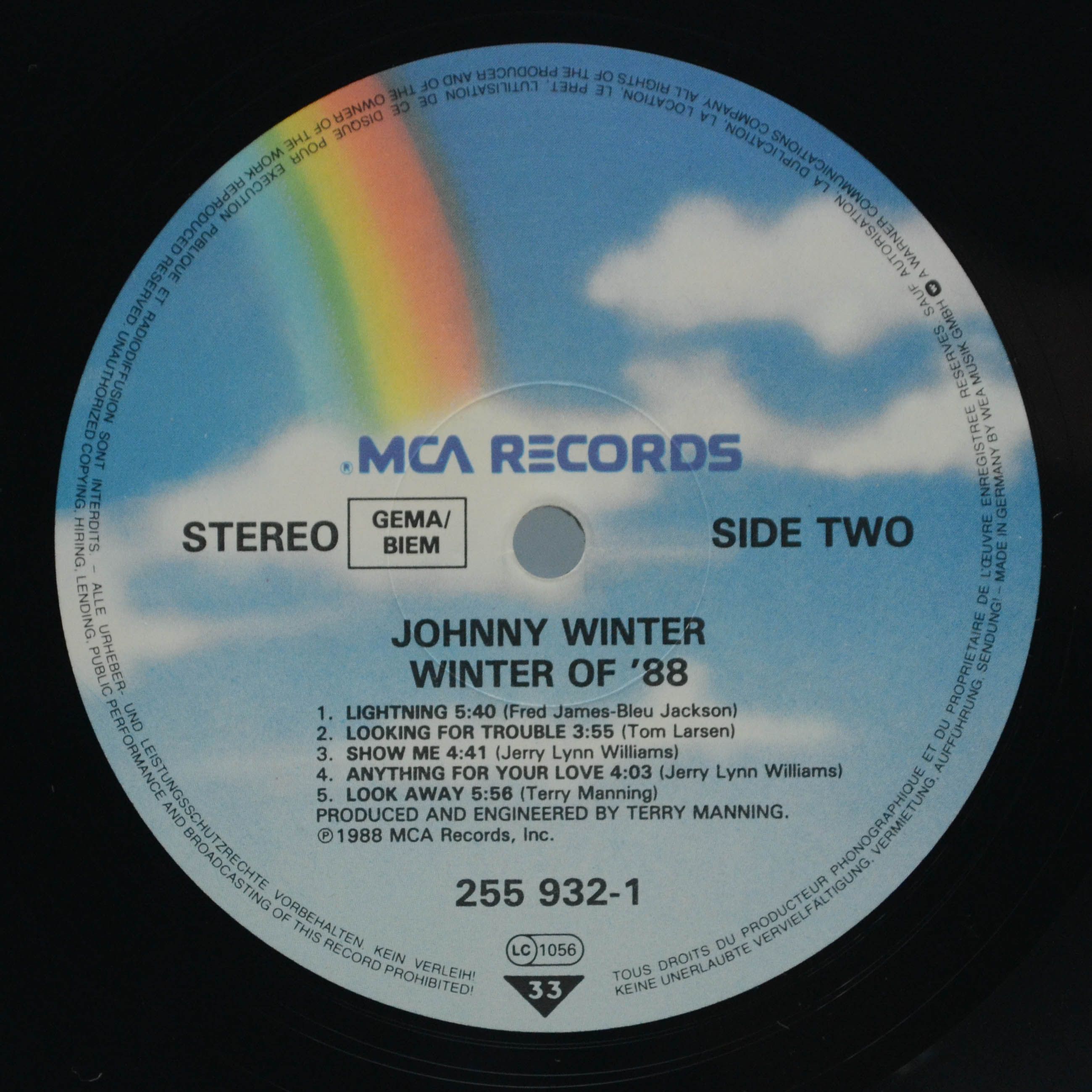 Johnny Winter — The Winter Of '88, 1988