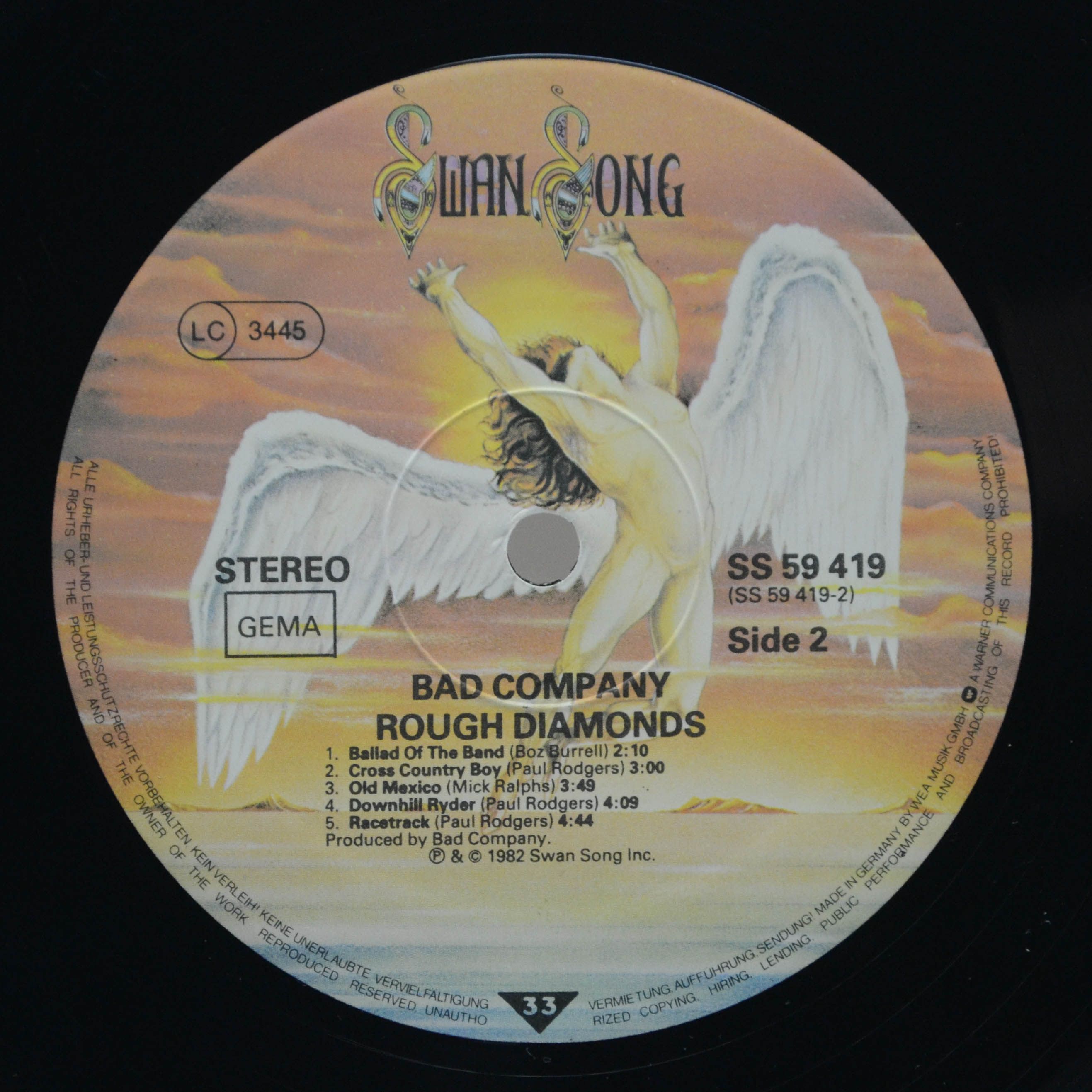 Bad Company — Rough Diamonds, 1982