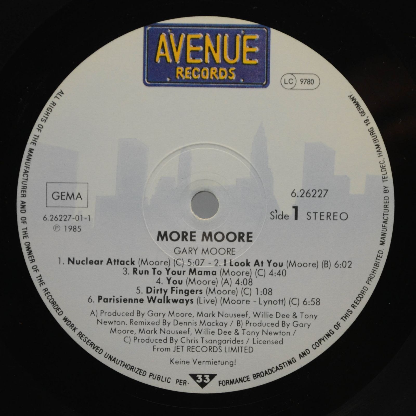 Gary Moore — Nuclear Attack, 1985