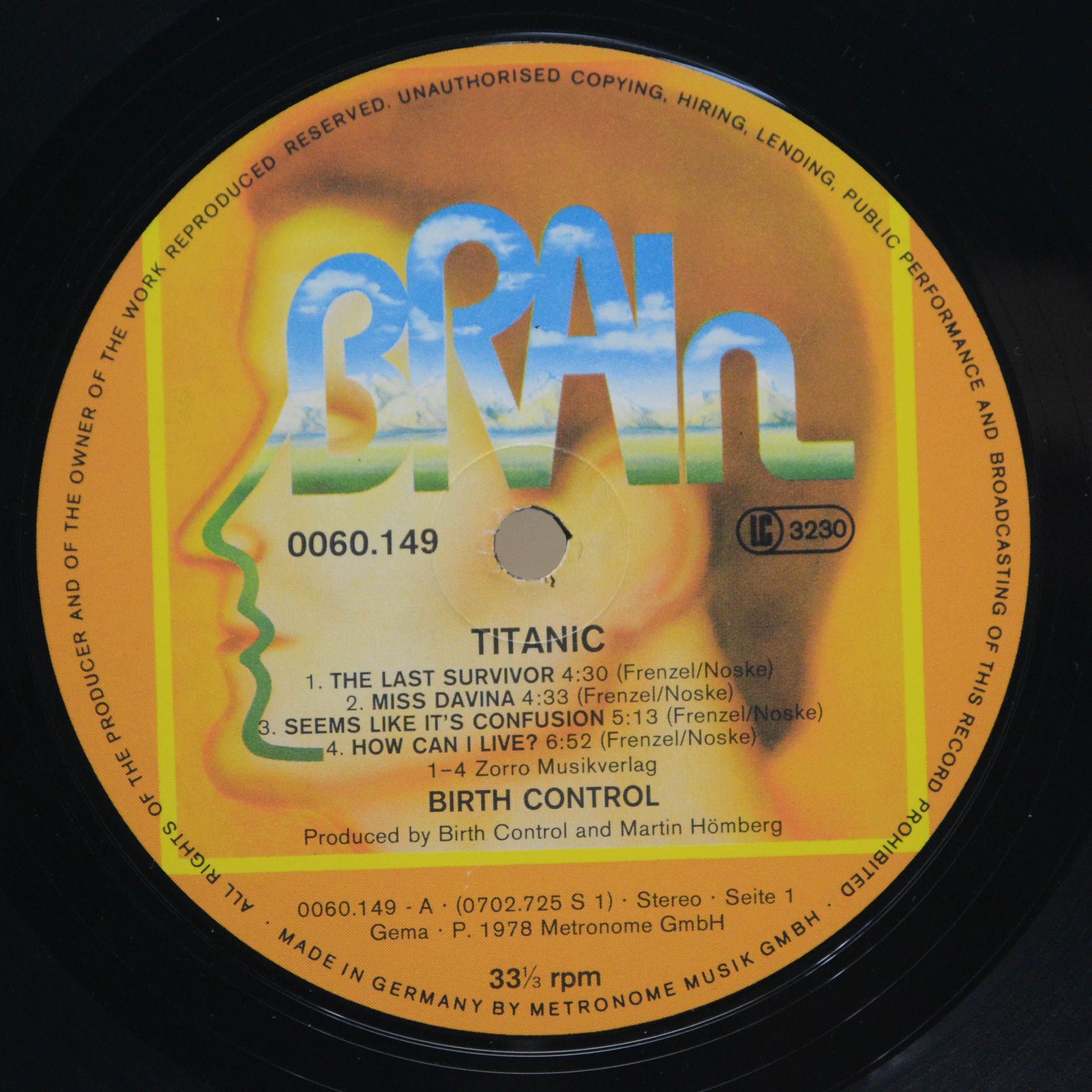 Birth Control — Titanic, 1978