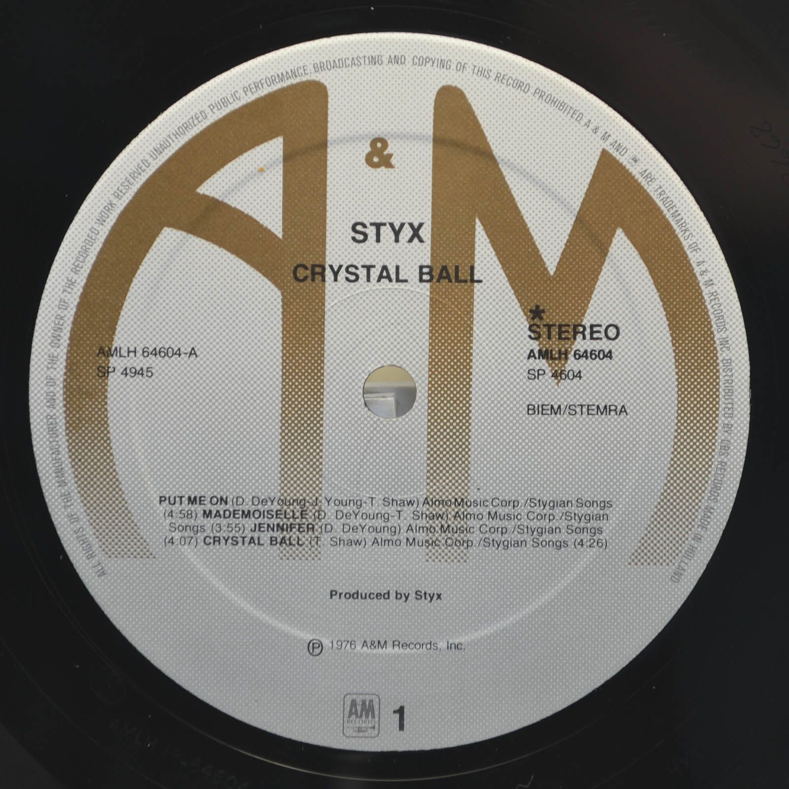 Styx — Crystal Ball, 1976