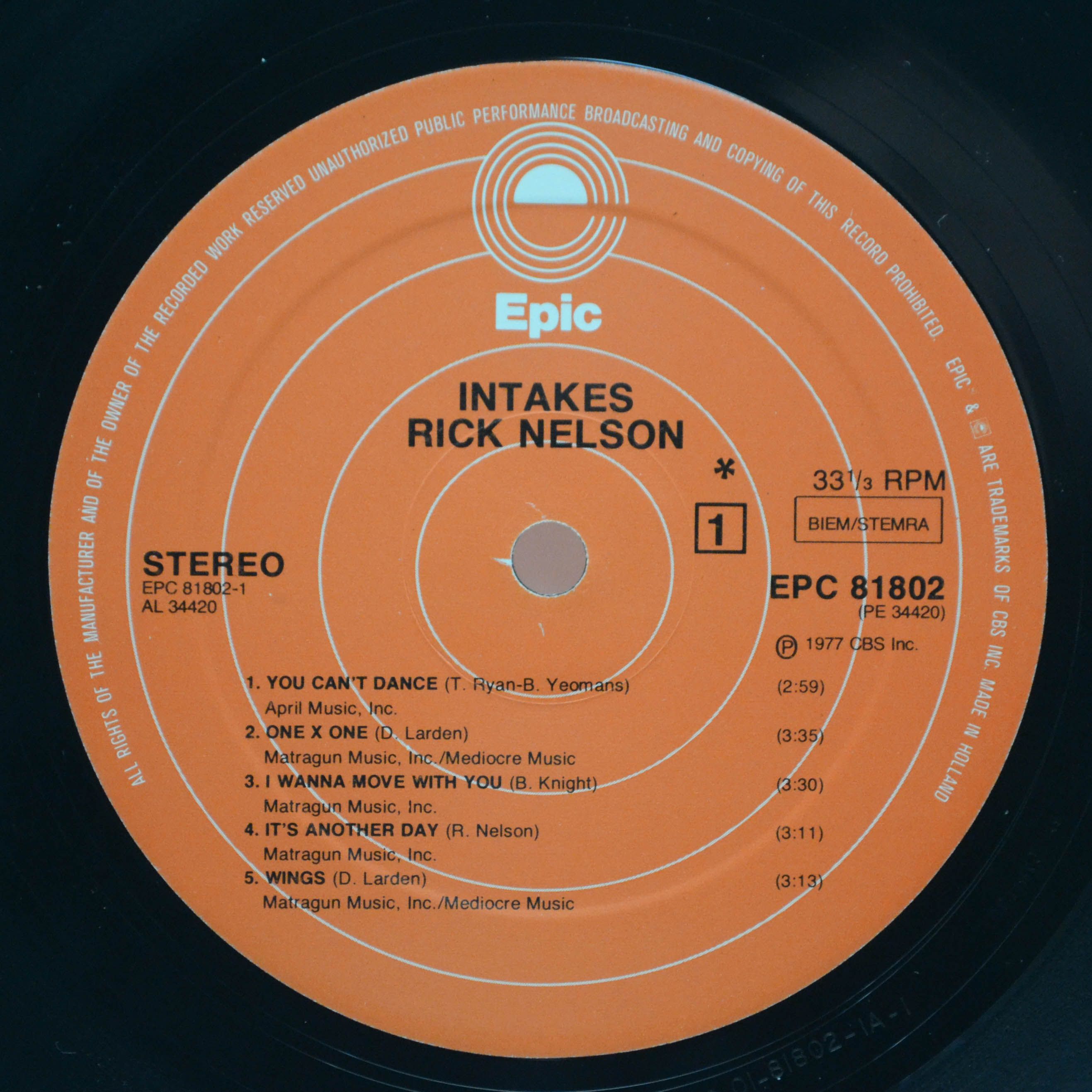 Rick Nelson — Intakes, 1977
