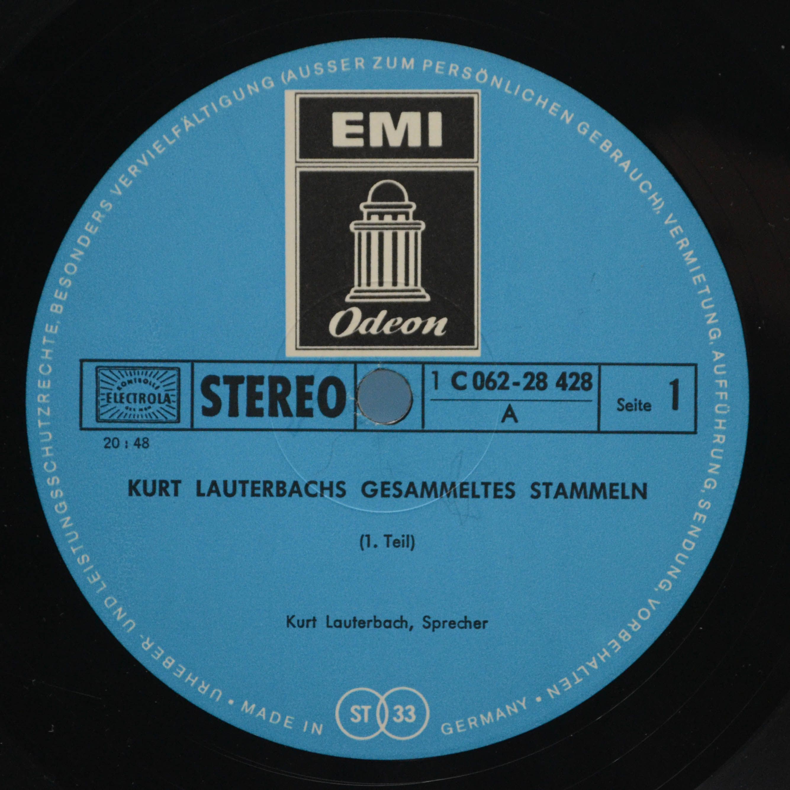 Kurt Lauterbach — Kurt Lauterbachs Gesammeltes Stammeln, 1973