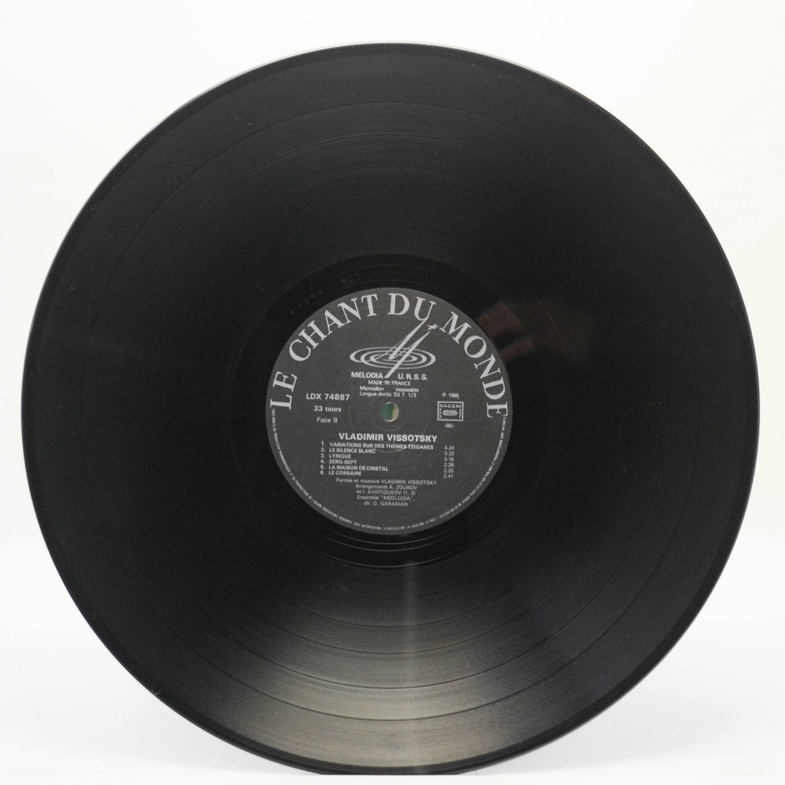 Vlady / Vissotsky — Vlady / Vissotsky (France), 1988