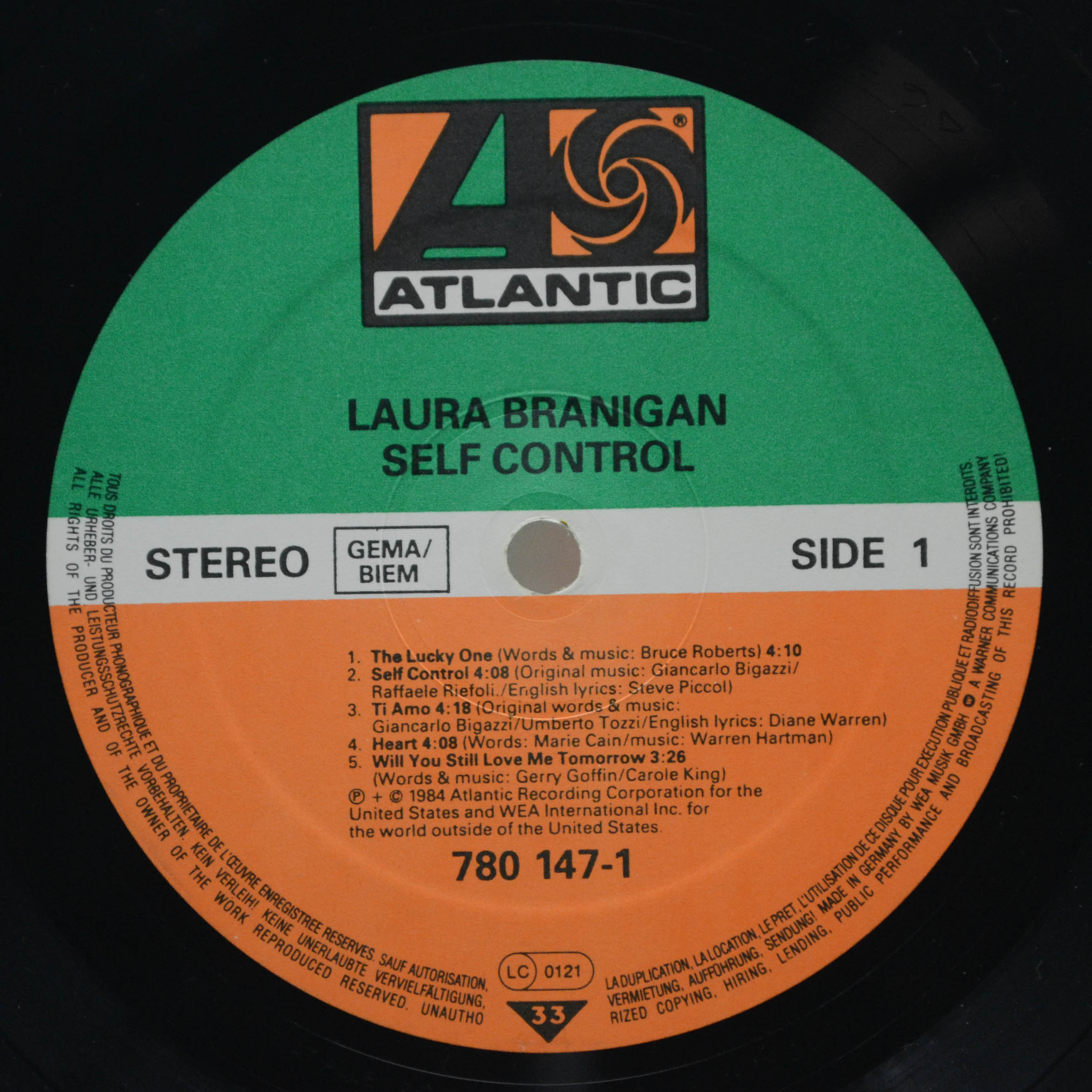 Laura Branigan — Self Control, 1984