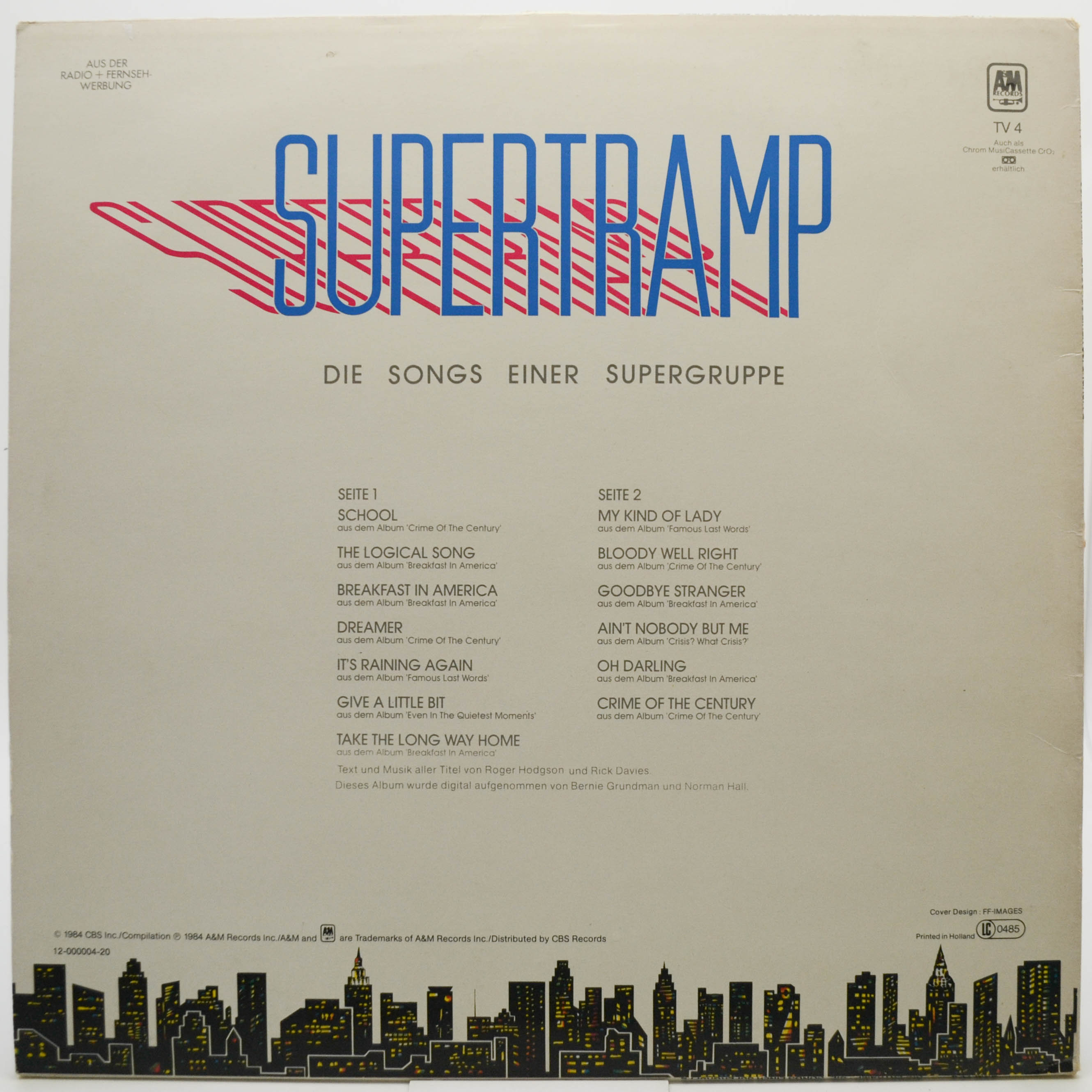 Supertramp — Die Songs Einer Supergruppe, 1984