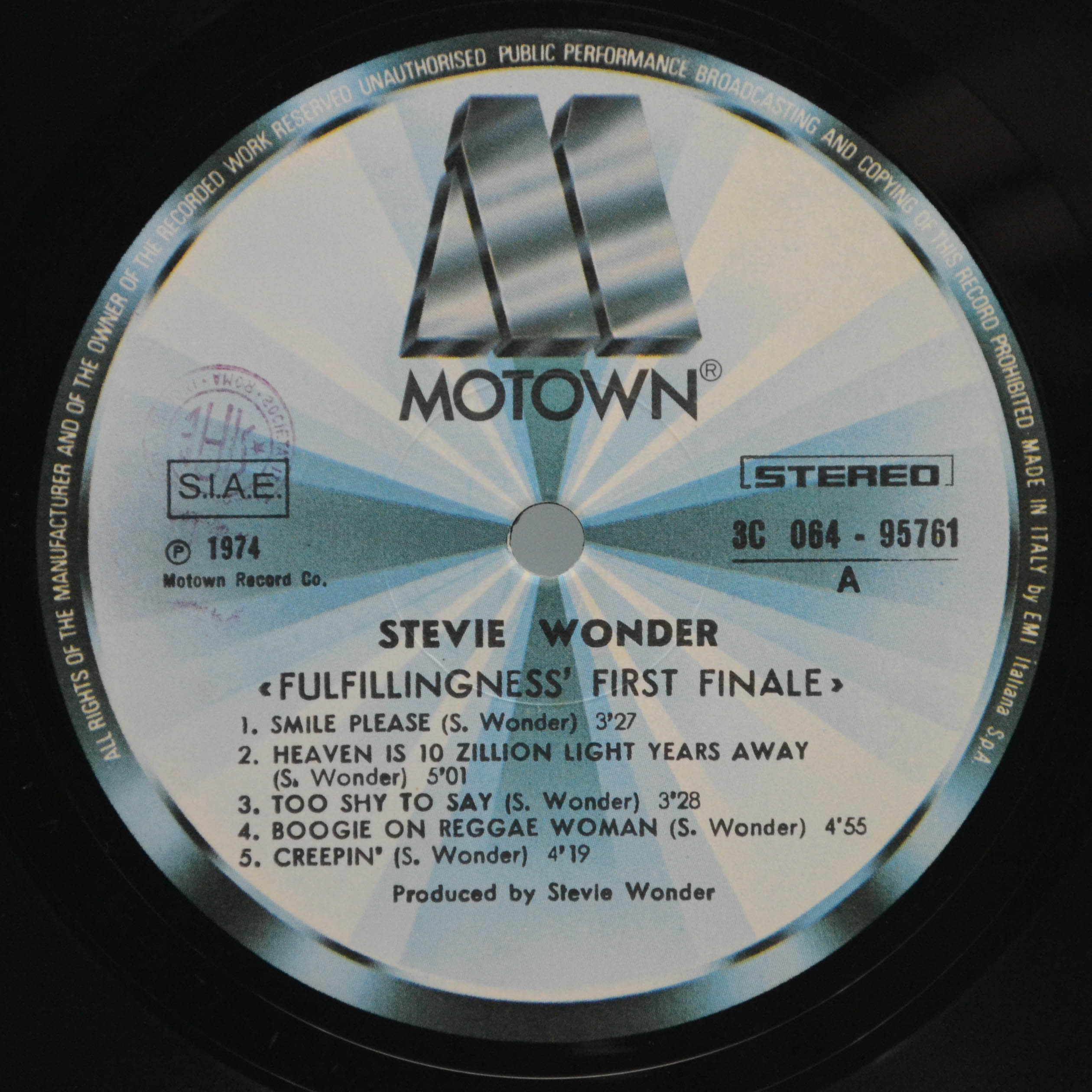 Stevie Wonder — Fulfillingness' First Finale, 1974