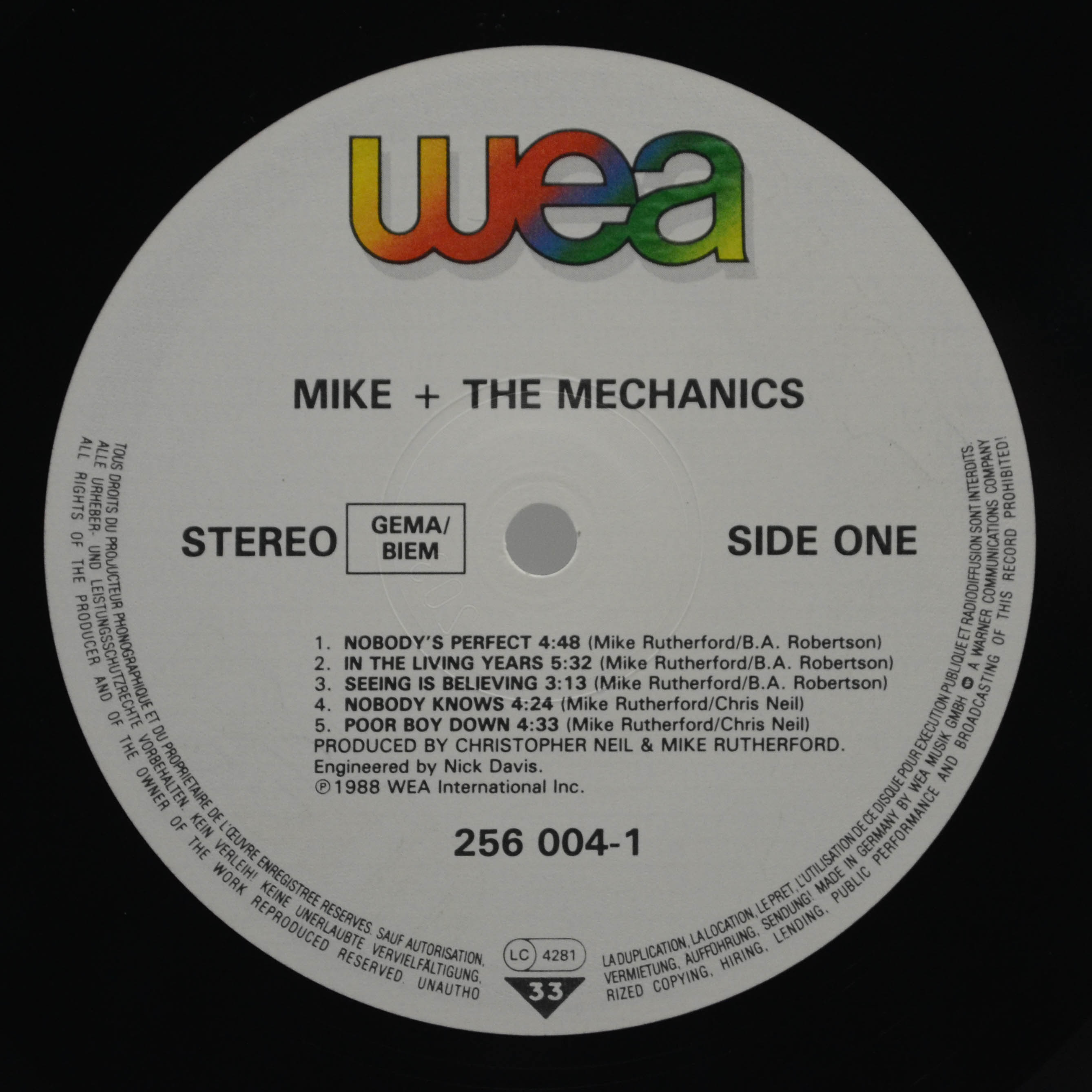 Mike & The Mechanics — Living Years, 1988
