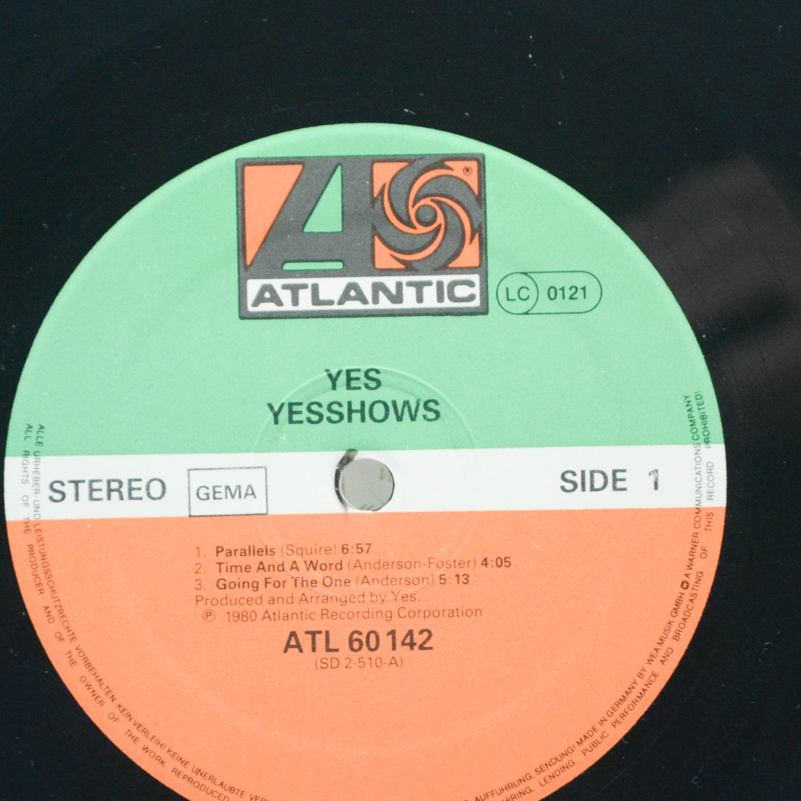 Yes — Yesshows (2LP), 1980