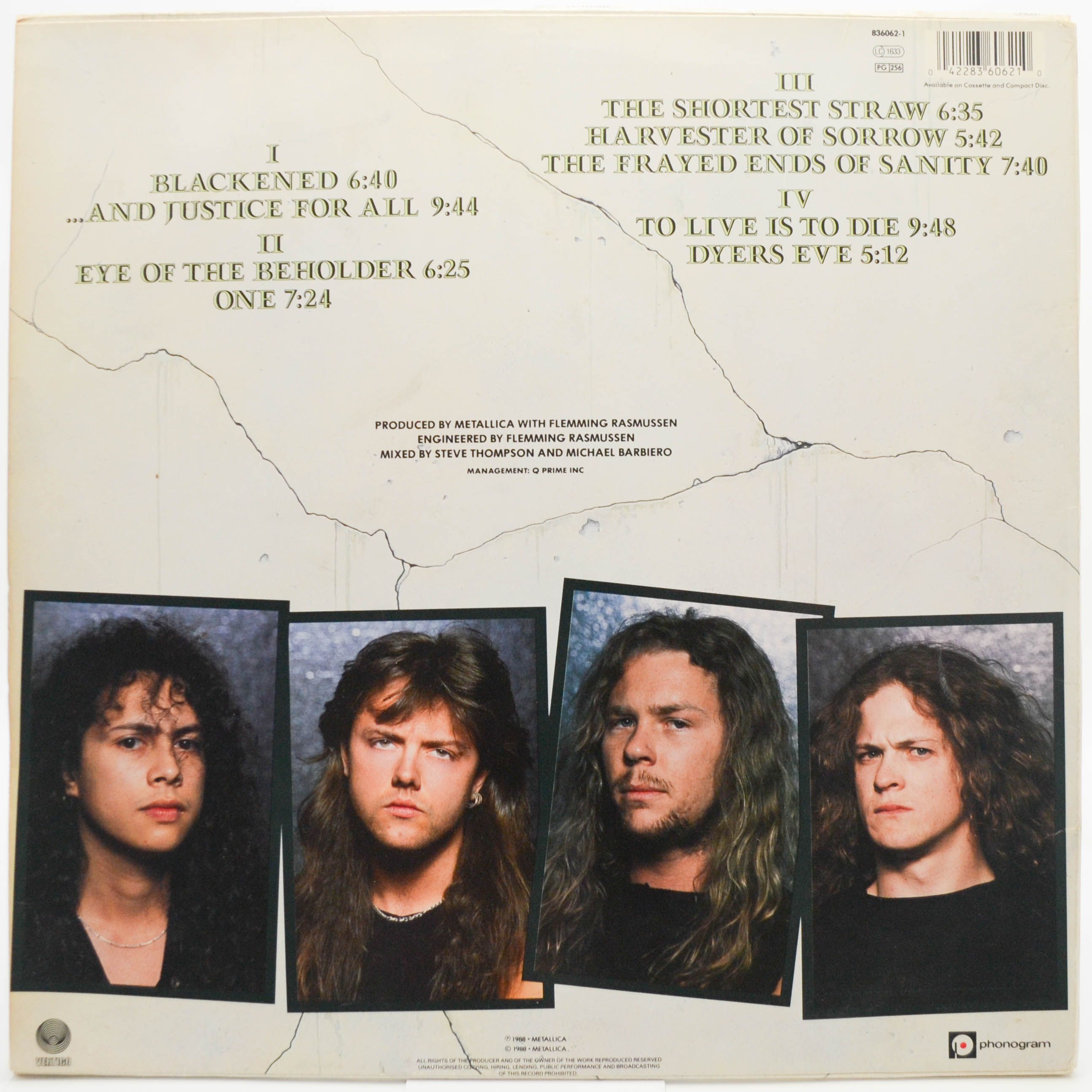 Metallica — ...And Justice For All (2LP), 1988