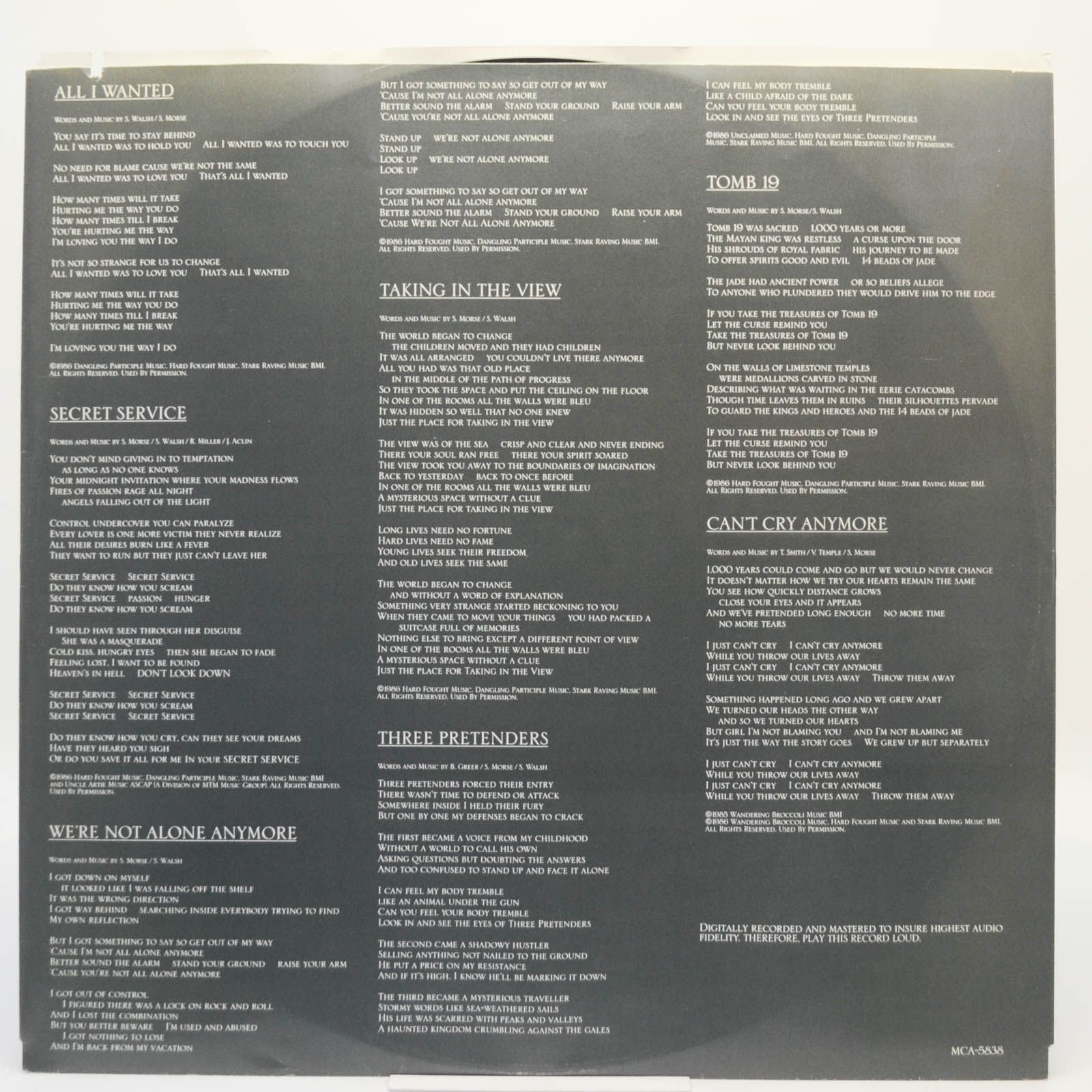 Kansas — Power (USA), 1986