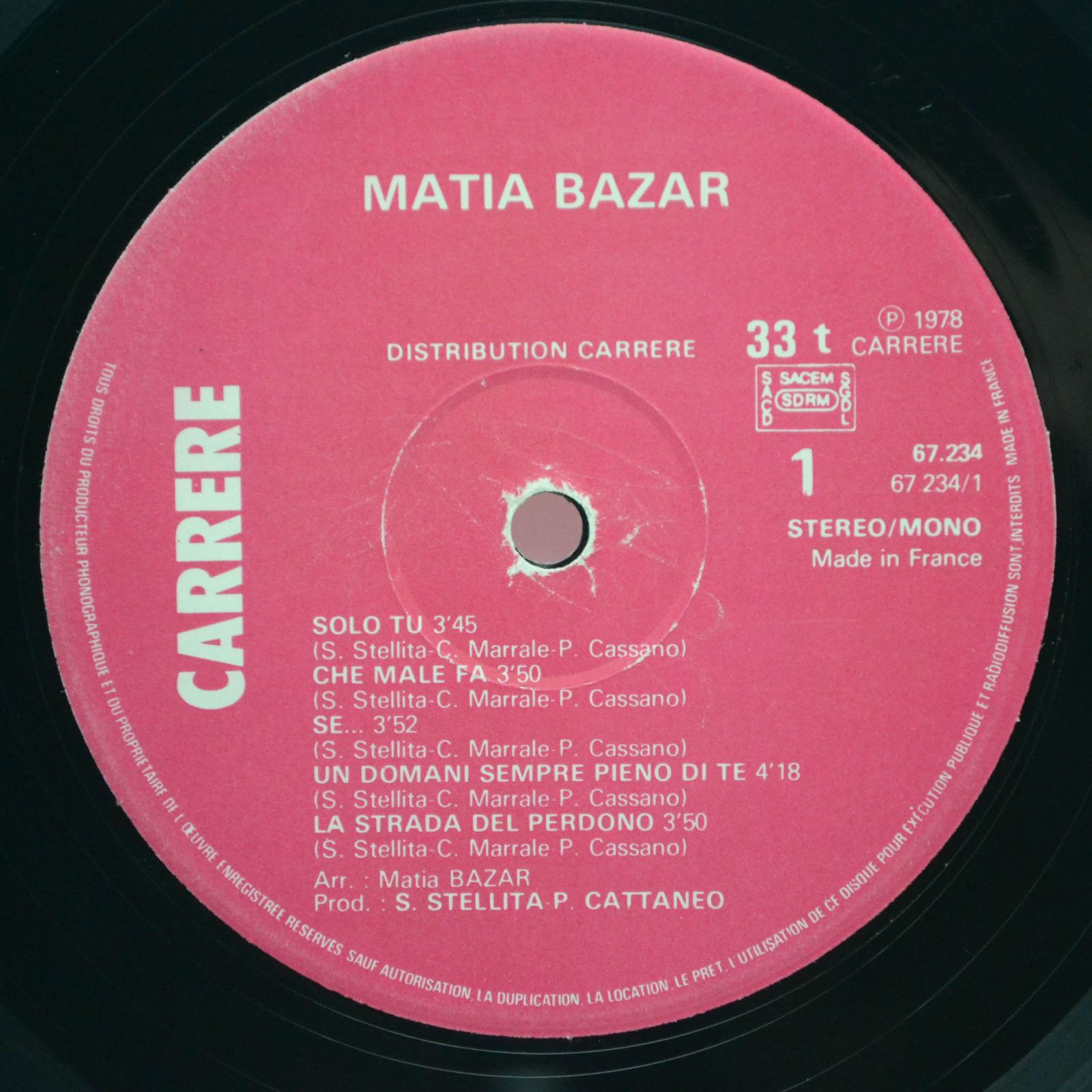 Matia Bazar — Solo Tu, 1977