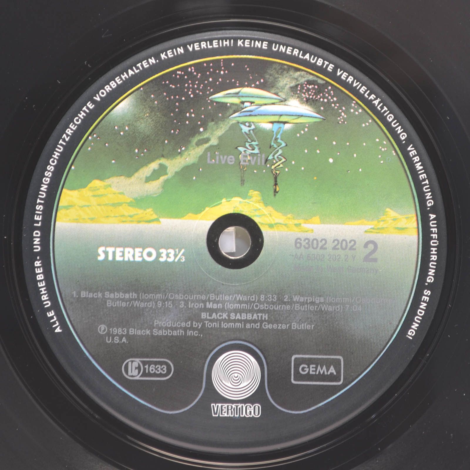 Black Sabbath — Live Evil (2LP), 1983