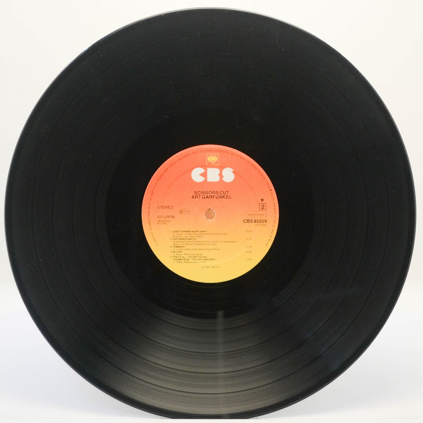 Art Garfunkel — Scissors Cut, 1981