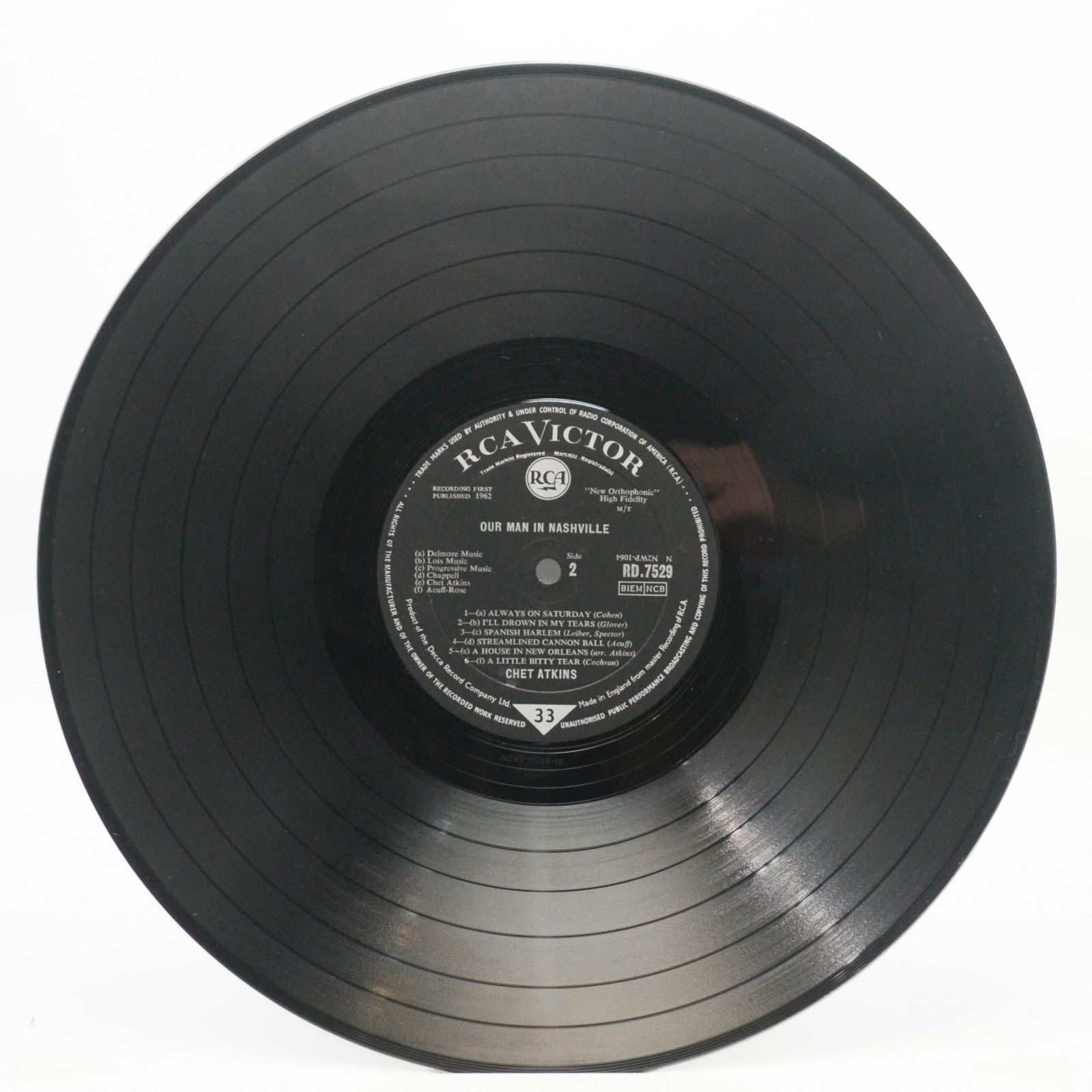 Chet Atkins — Our Man In Nashville (UK), 1963