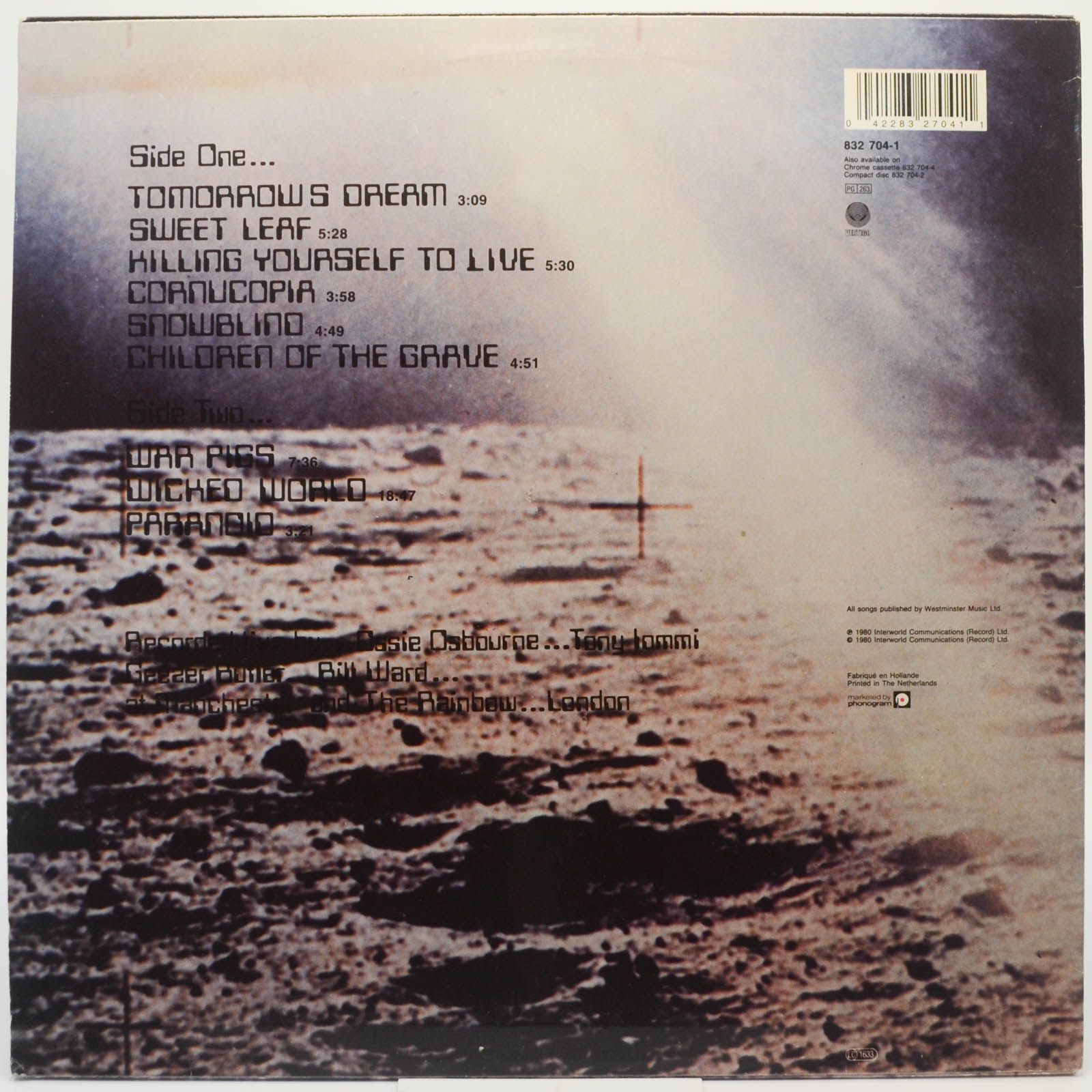 Black Sabbath — Live At Last, 1980