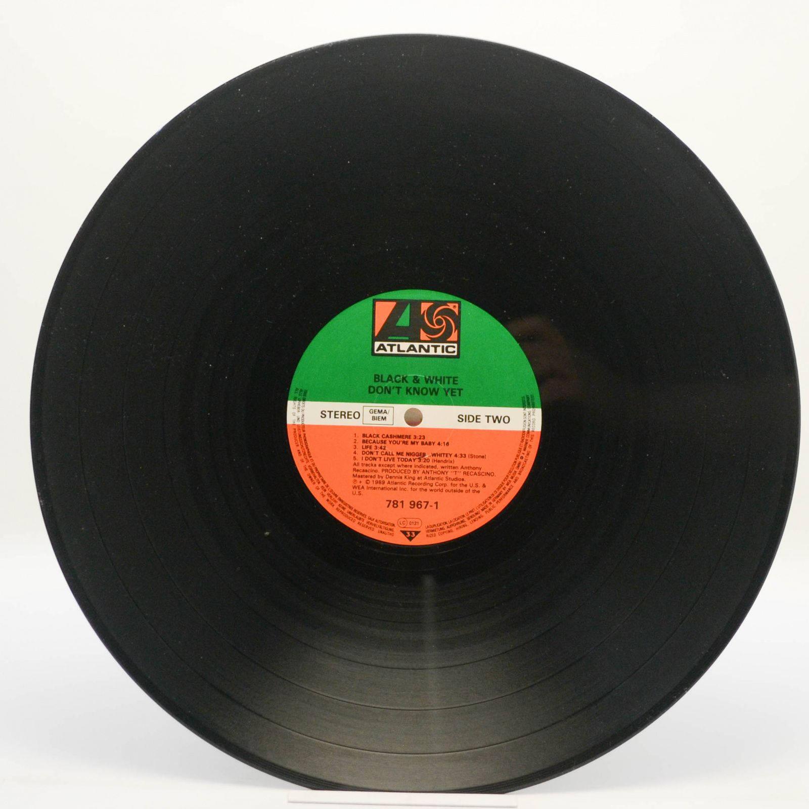 Black & White — Don't Know Yet, 1989