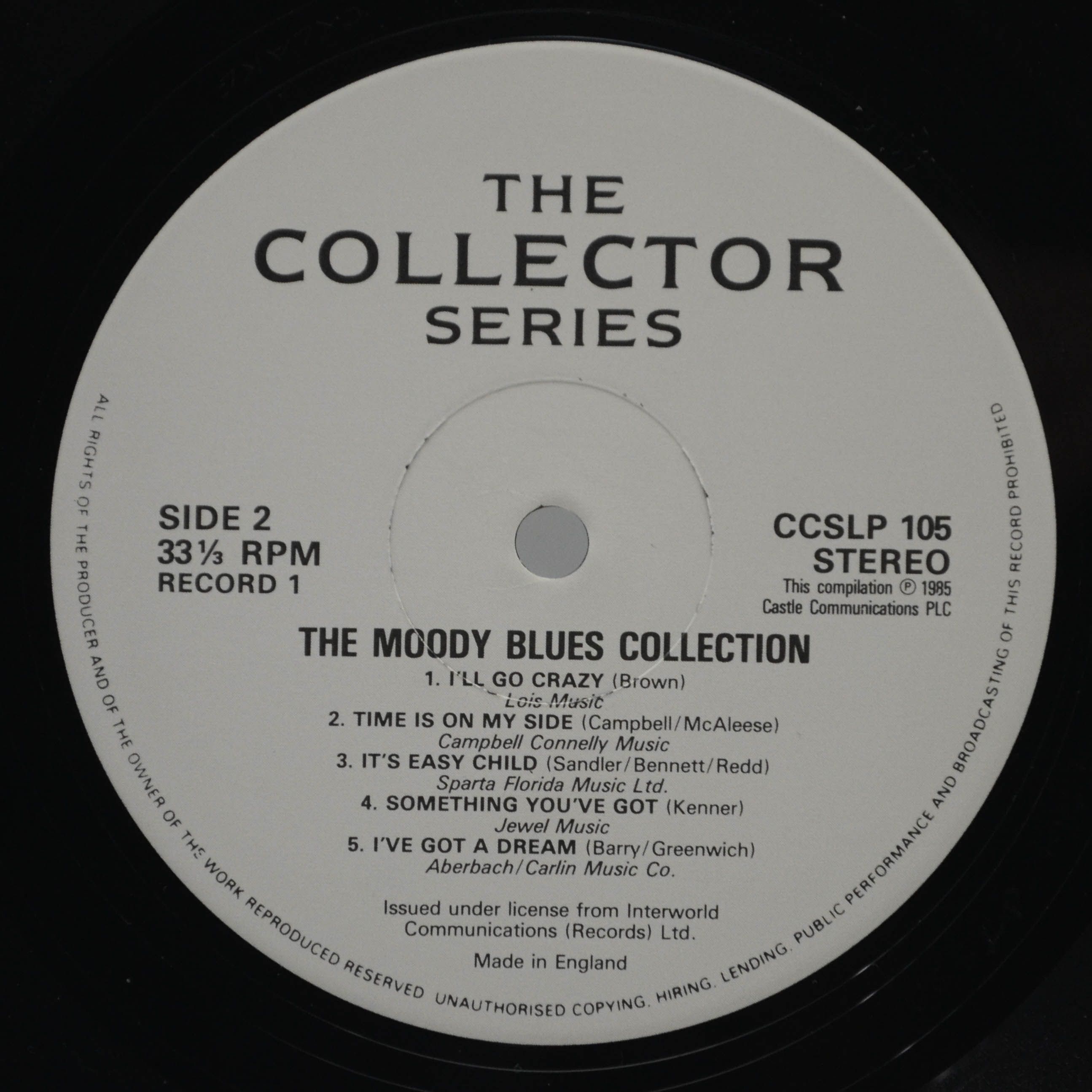 Moody Blues — Collection (2LP, UK), 1985