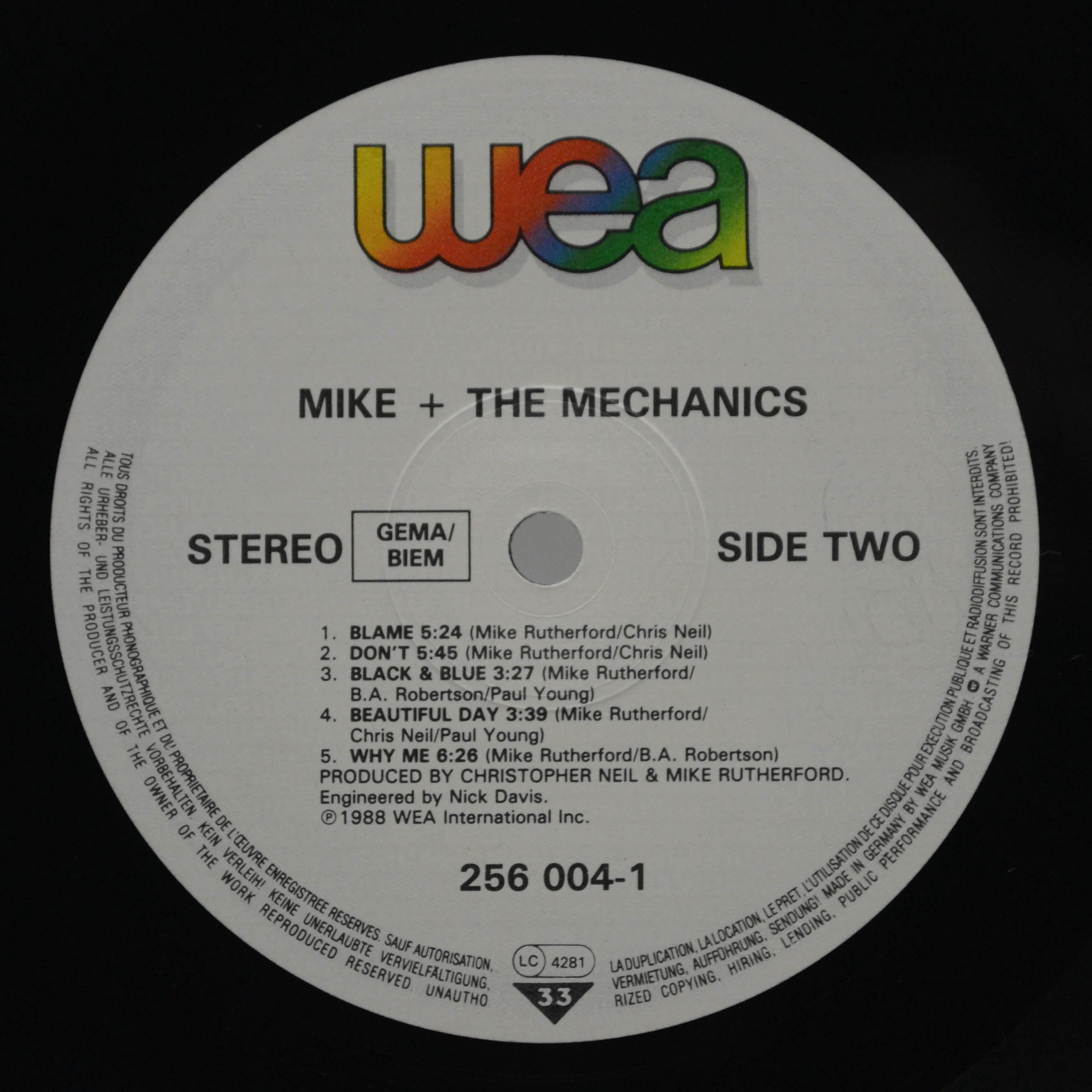 Mike & The Mechanics — Living Years, 1988
