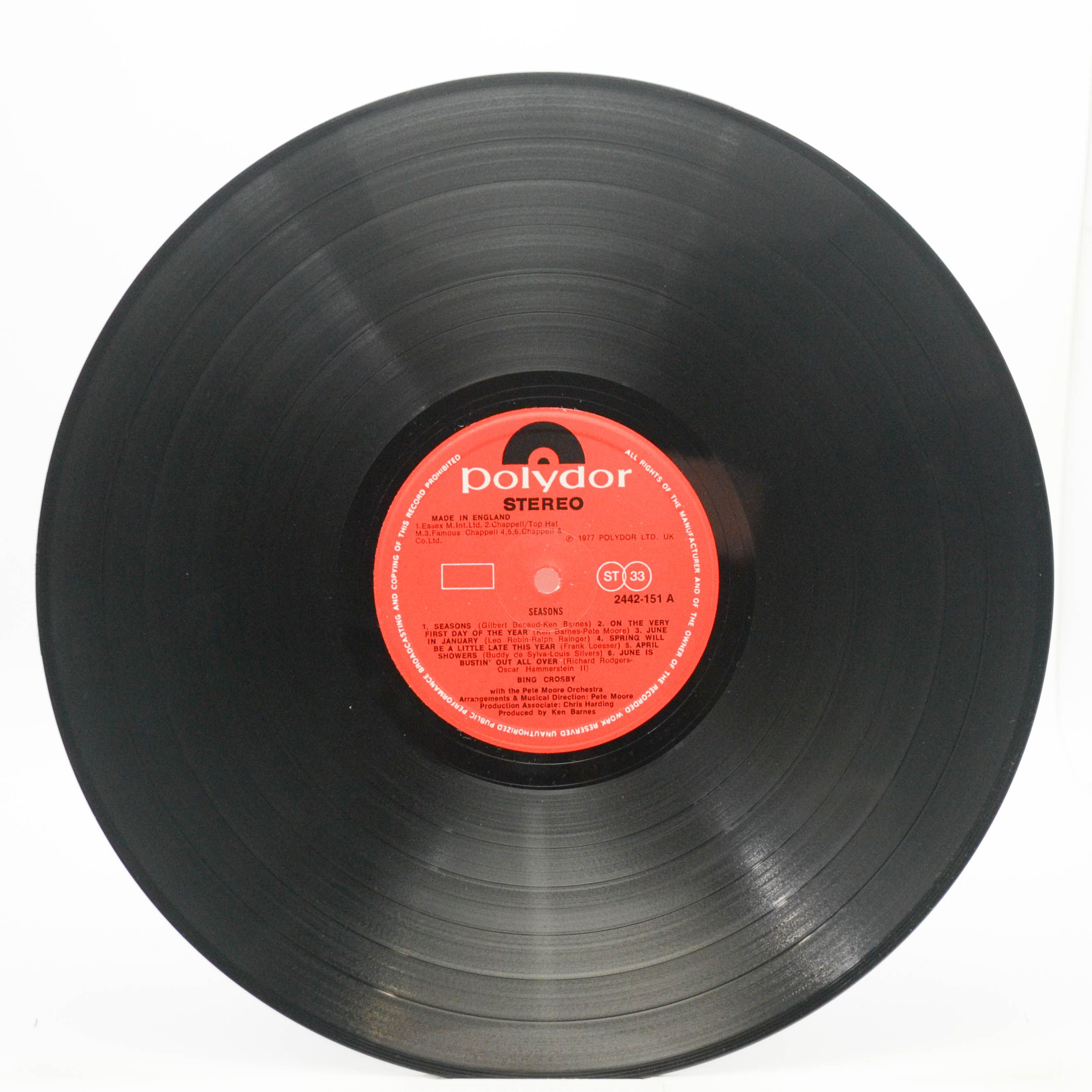 Bing Crosby — Seasons (UK), 1977