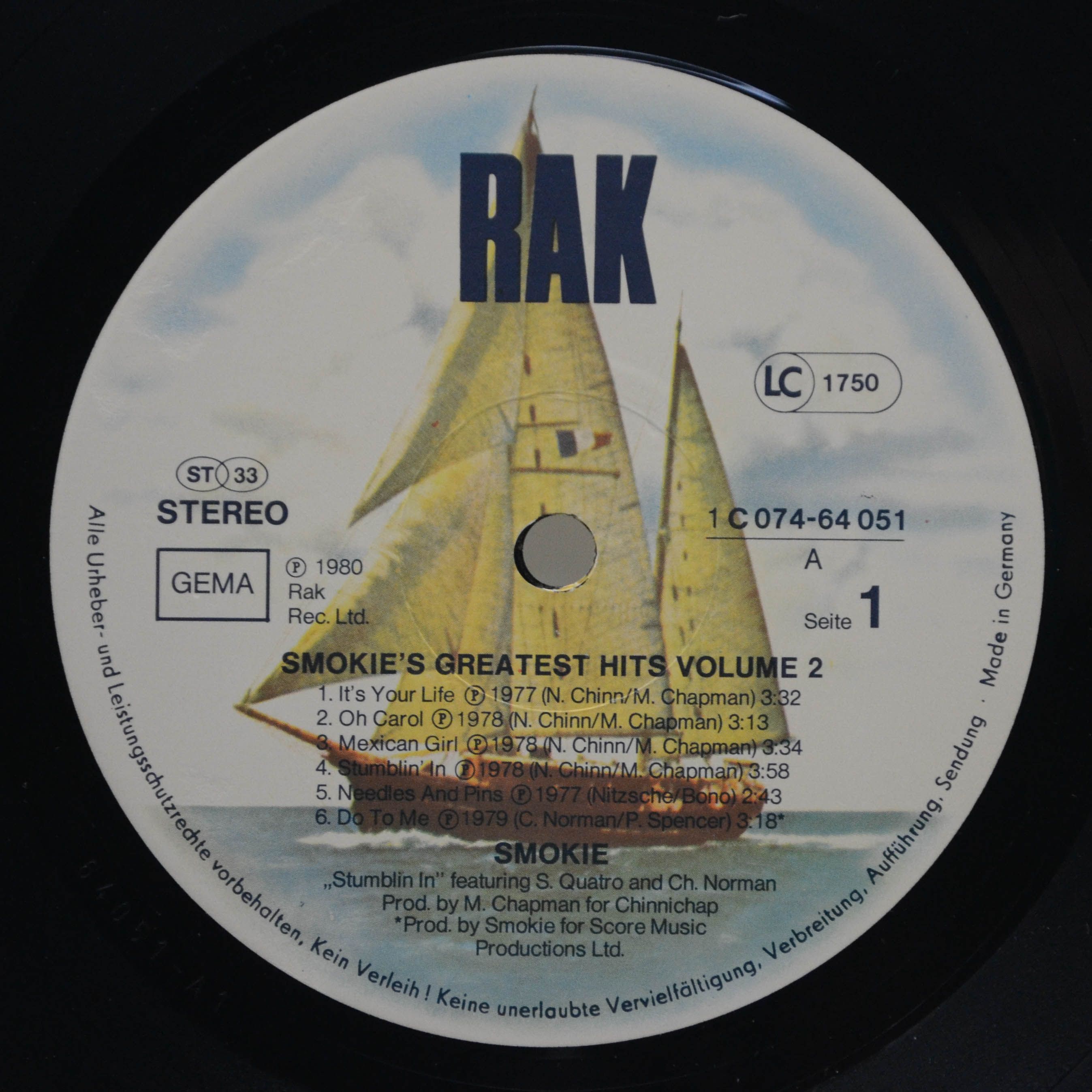 Smokie — Greatest Hits Volume 2, 1980