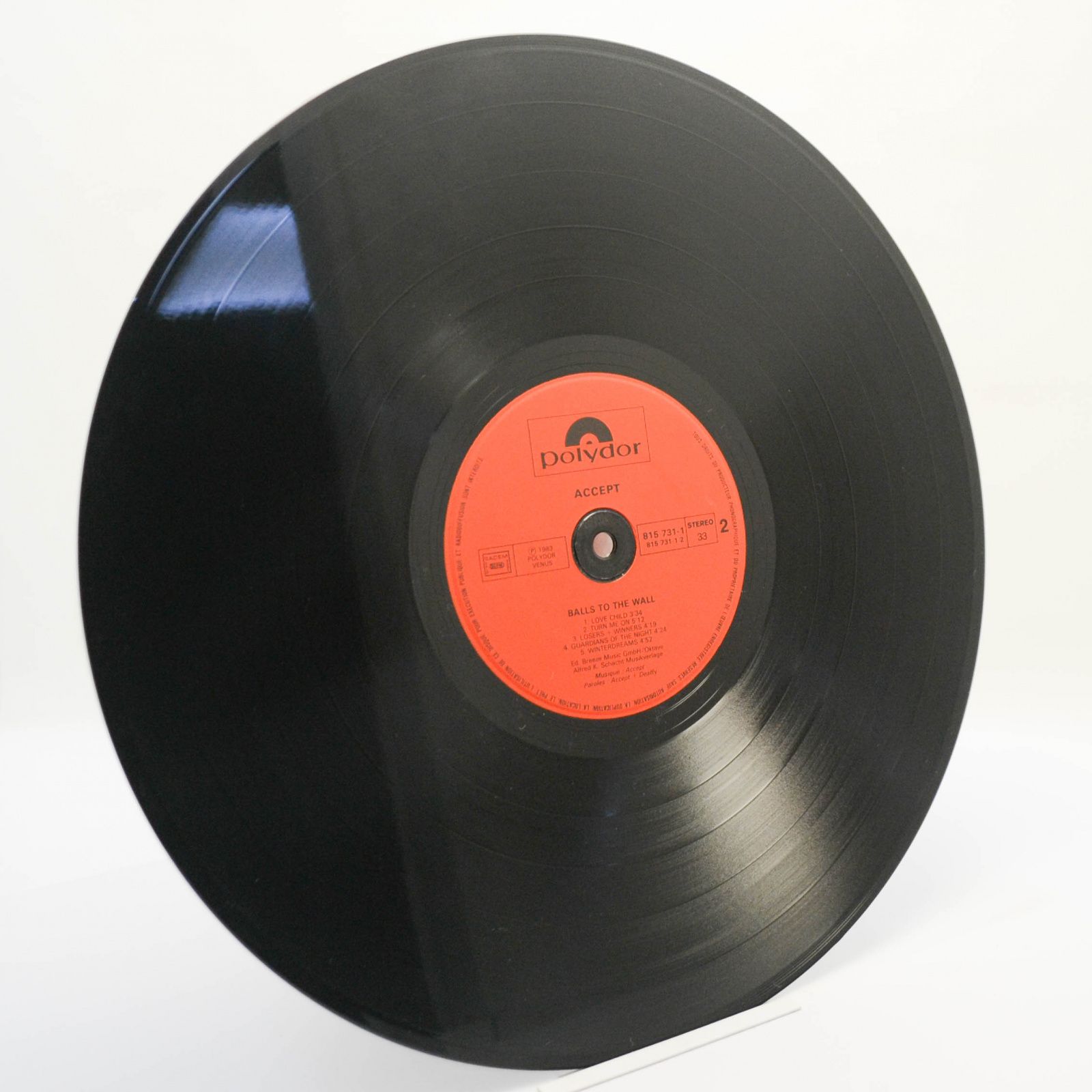 Accept — Balls To The Wall (poster), 1983