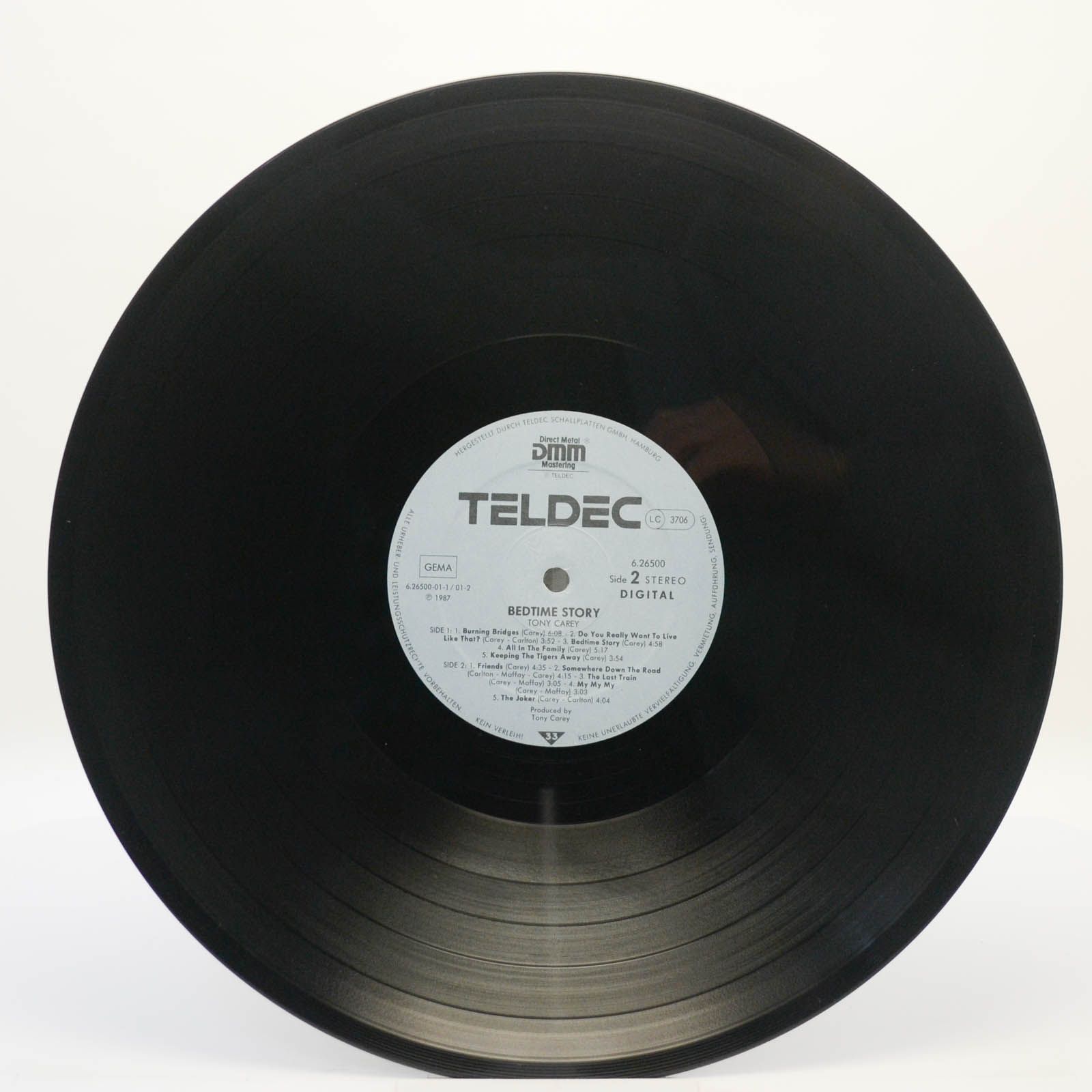 Tony Carey — Bedtime Story, 1987