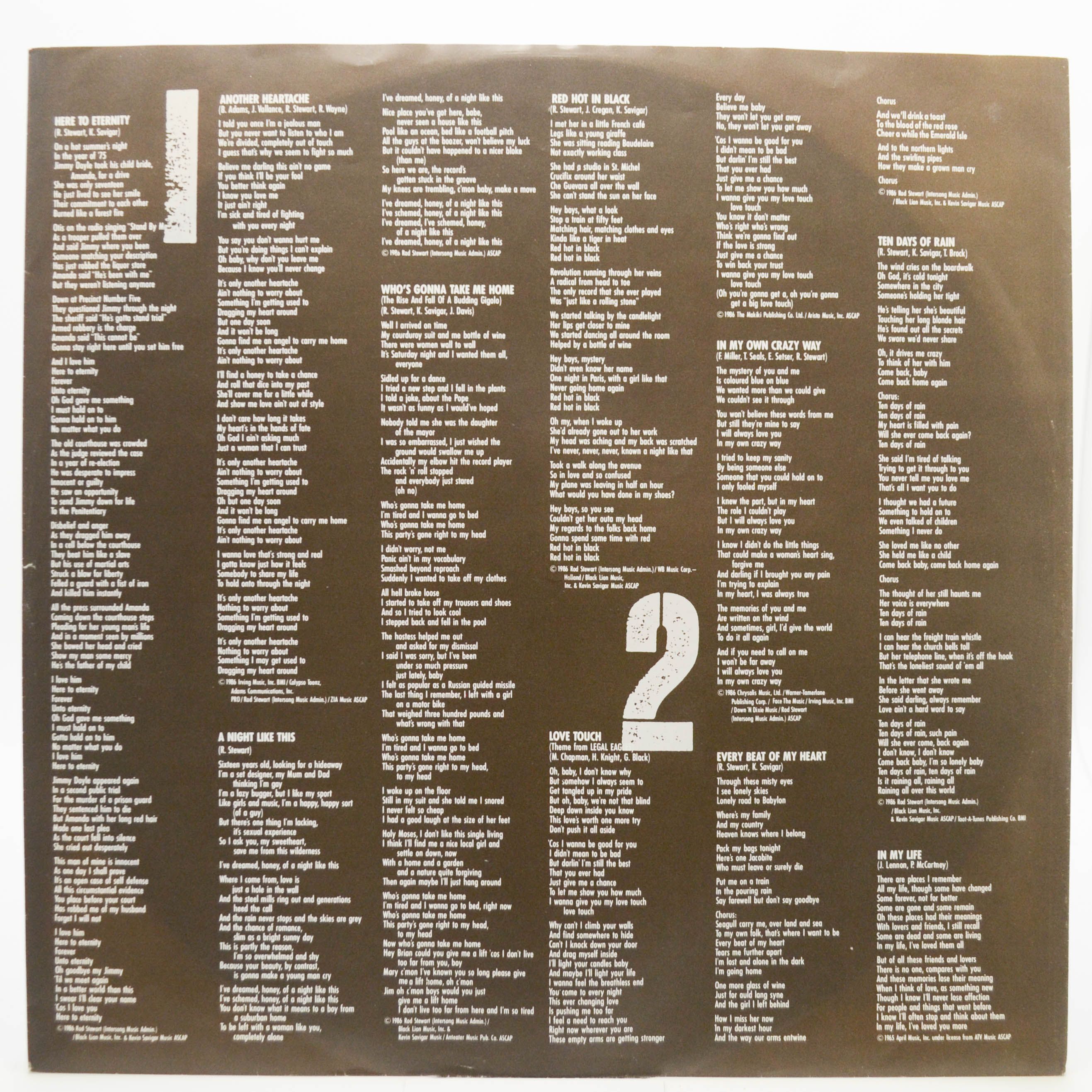 Rod Stewart — Every Beat Of My Heart, 1986