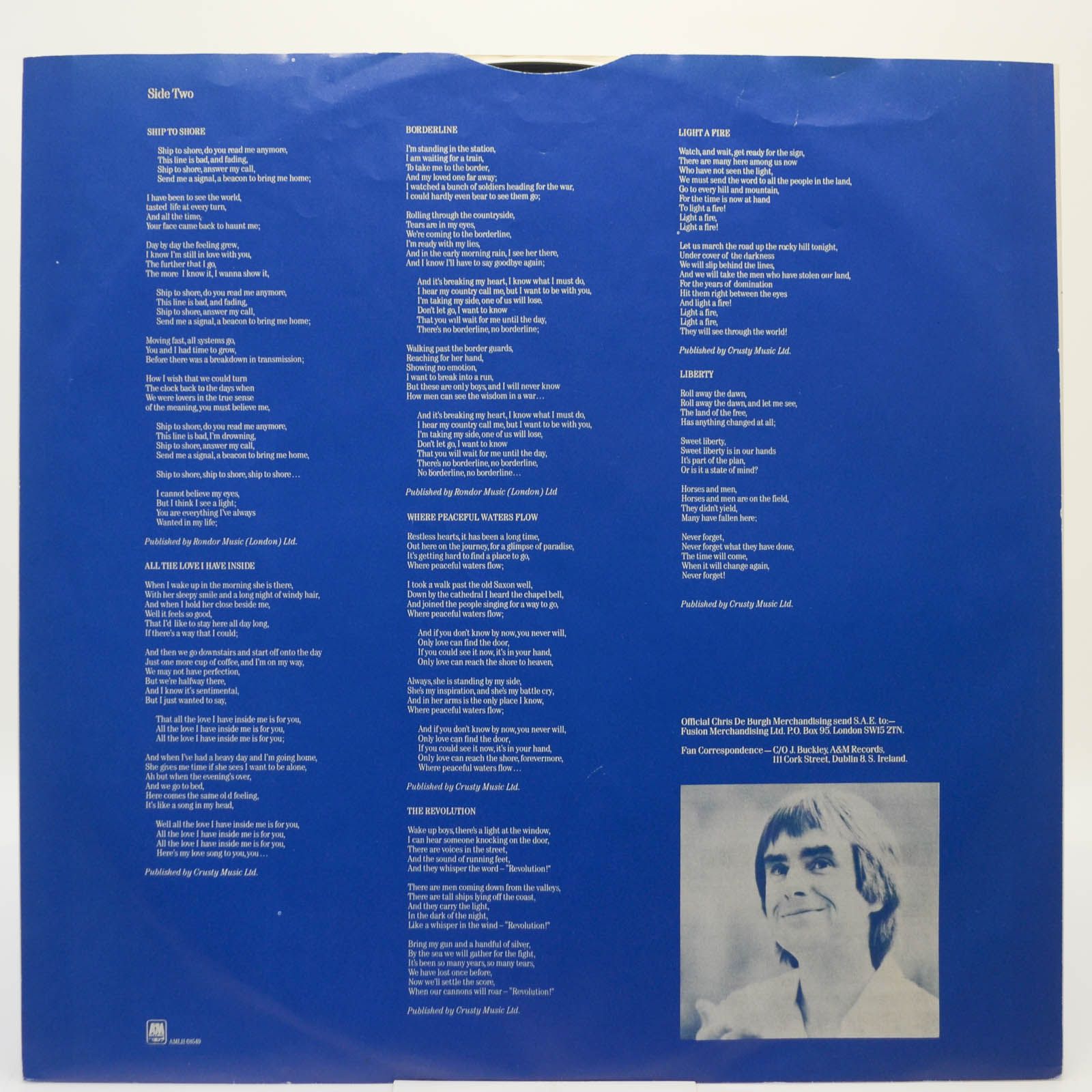 Chris de Burgh — The Getaway, 1982