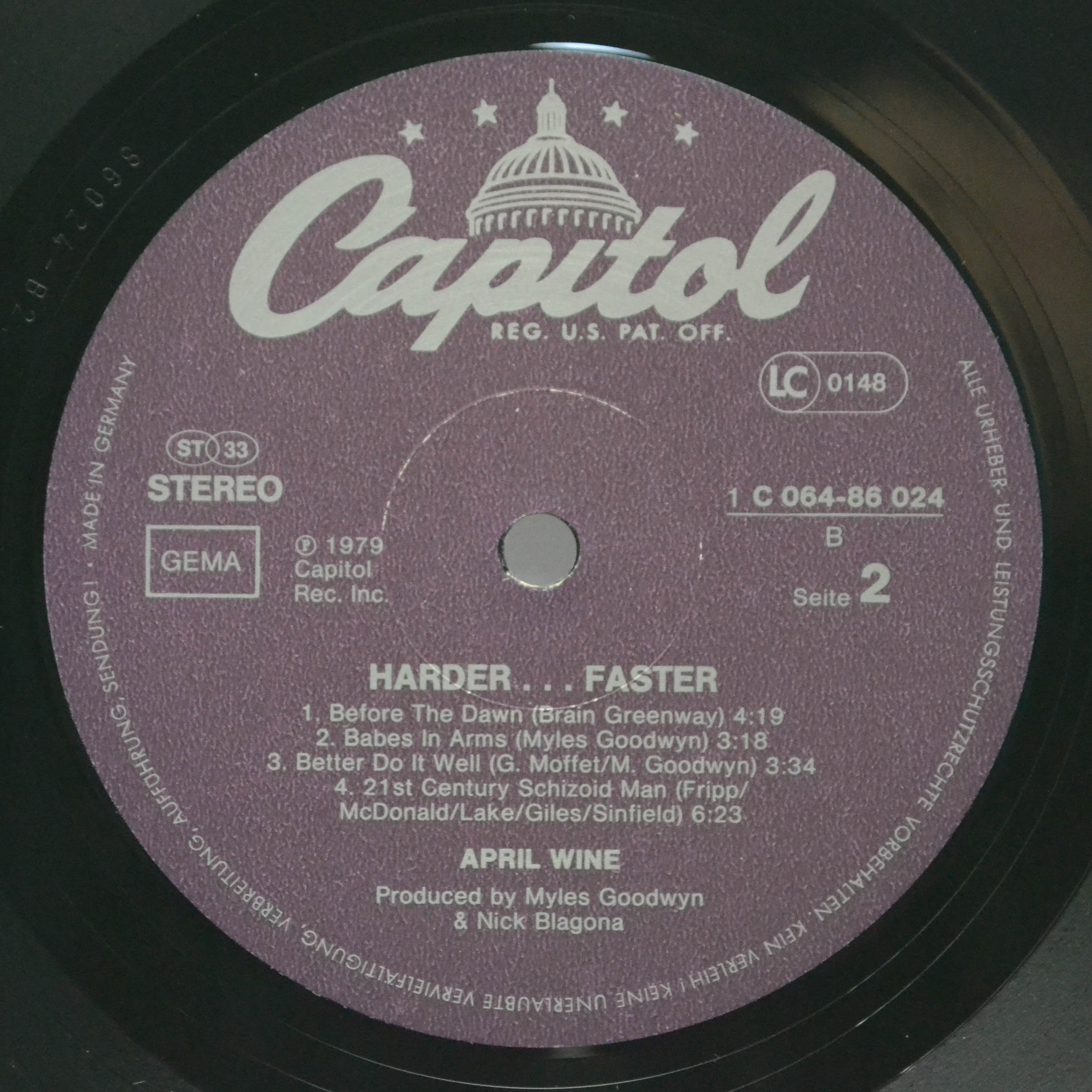 April Wine — Harder.....Faster, 1979