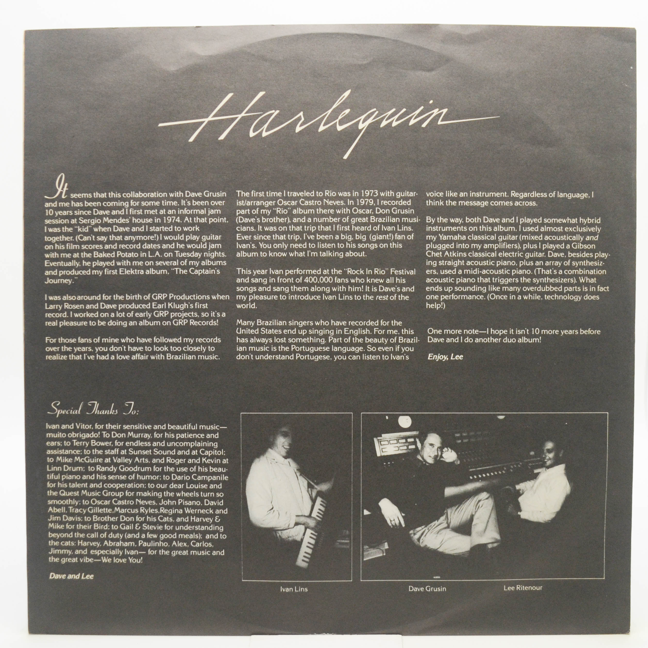 Dave Grusin / Lee Ritenour — Harlequin, 1985